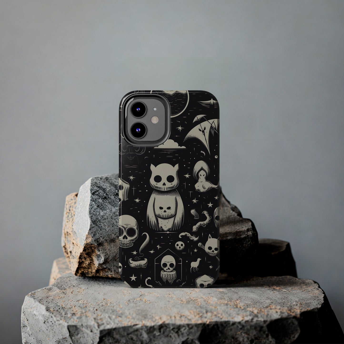 Spooky Skull Patterns - Protective iPhone Cases