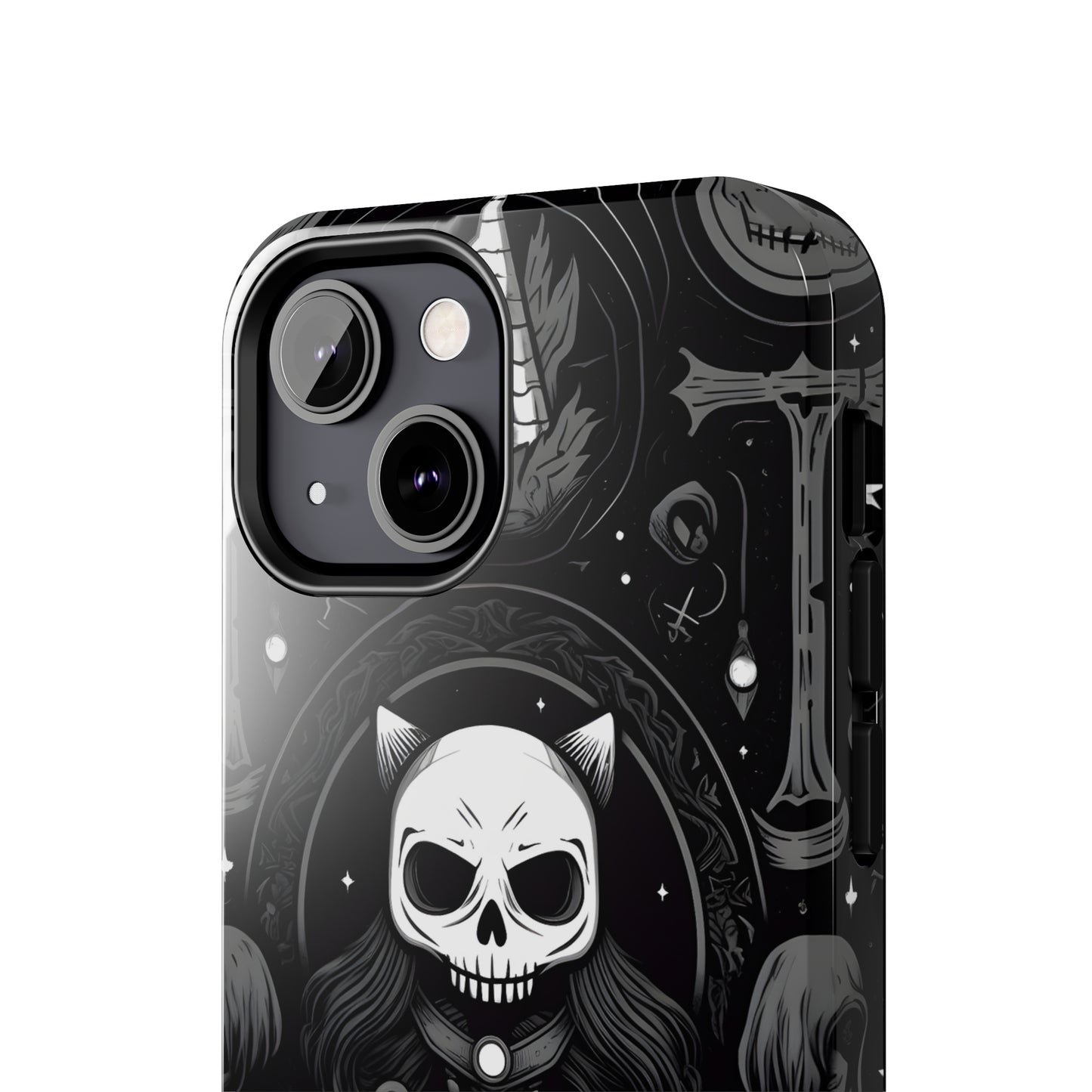 Spooky Patternal Skulls - Protective iPhone Cases