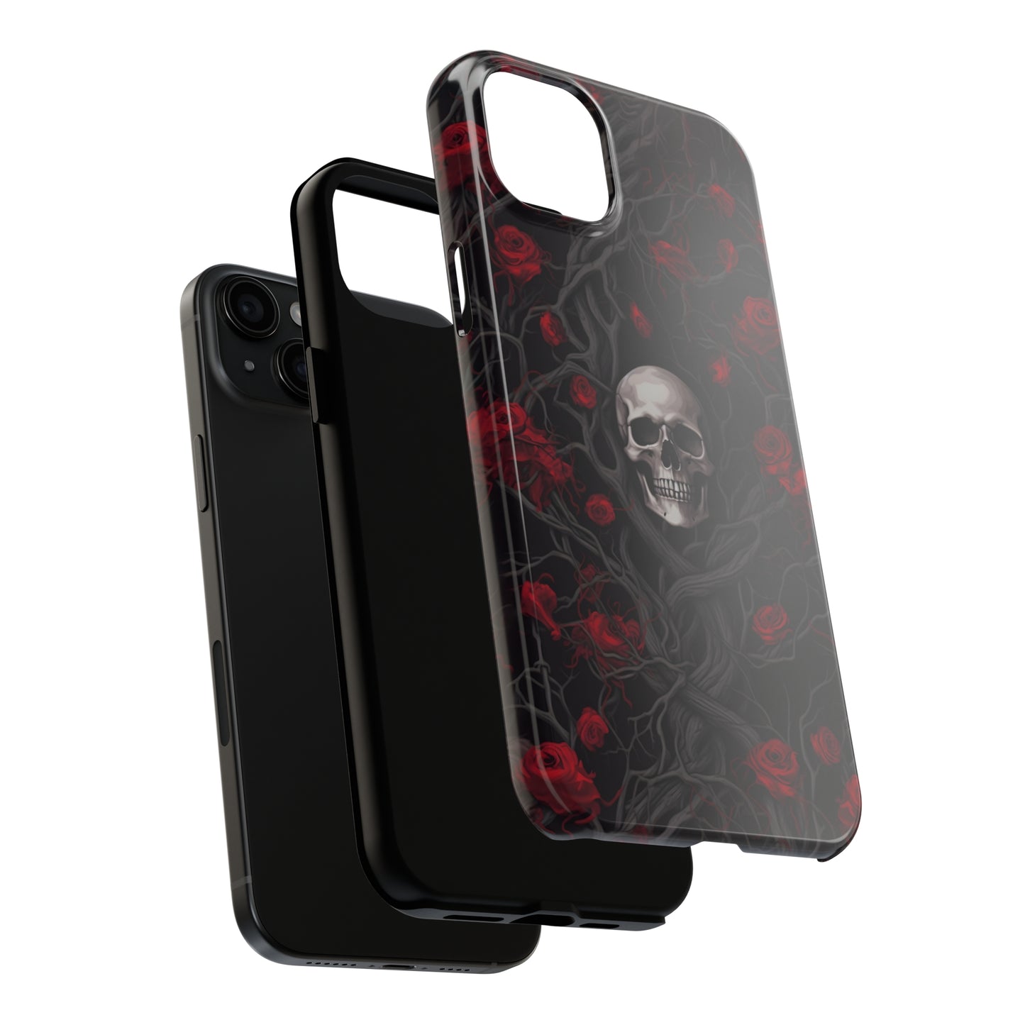 Skull and Roses - Tough iPhone Cases