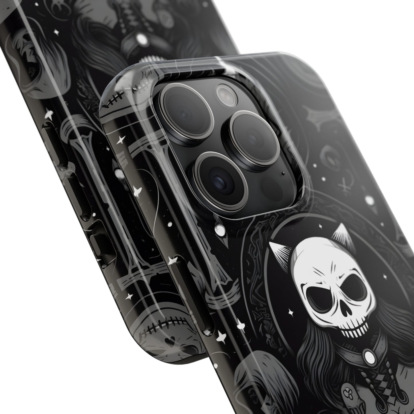 Spooky Patternal Skulls - Protective iPhone Cases