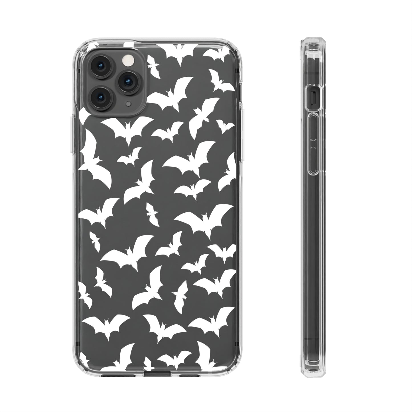 Bat Pattern 2 - Clear Phone Cases