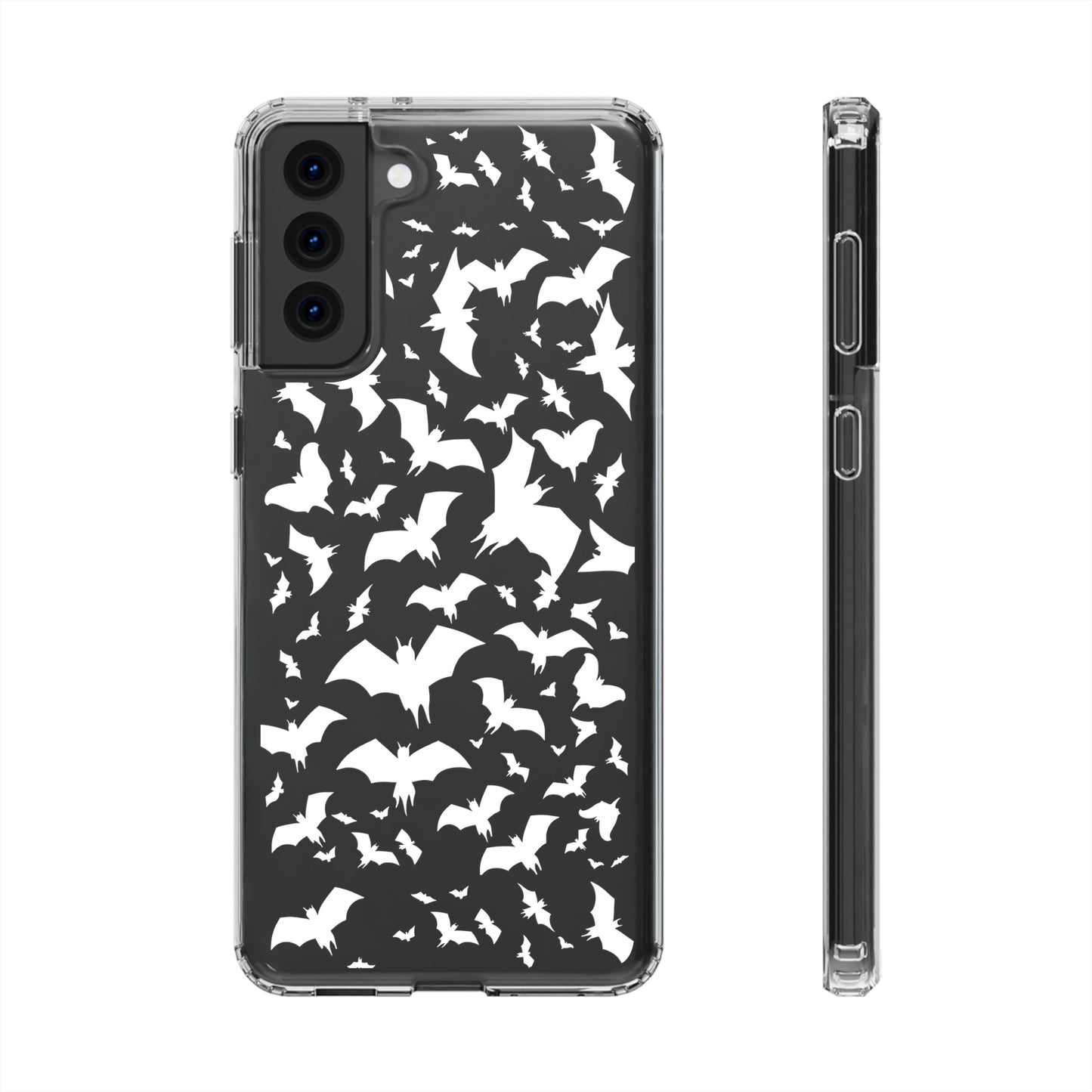 Bat Pattern - Clear Phone Cases