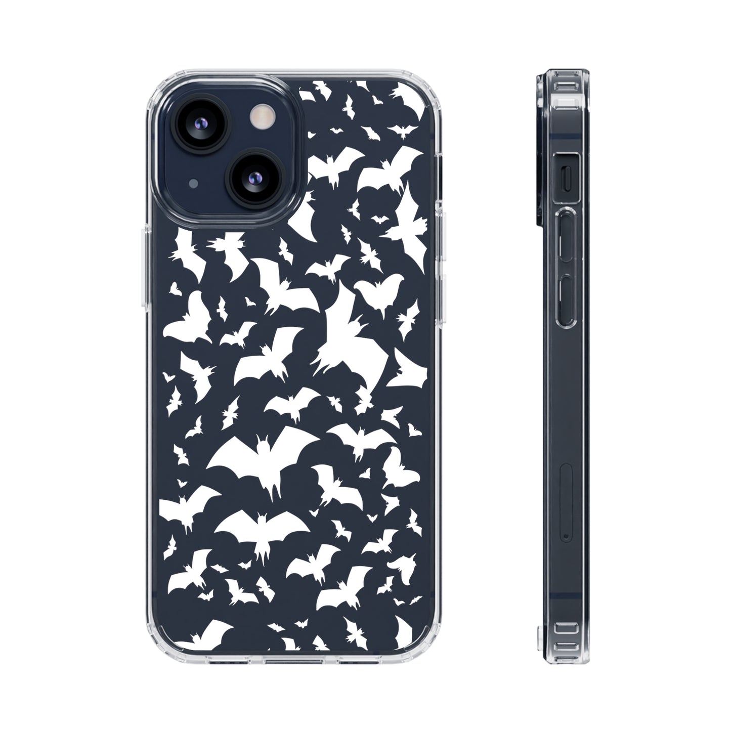 Bat Pattern - Clear Phone Cases