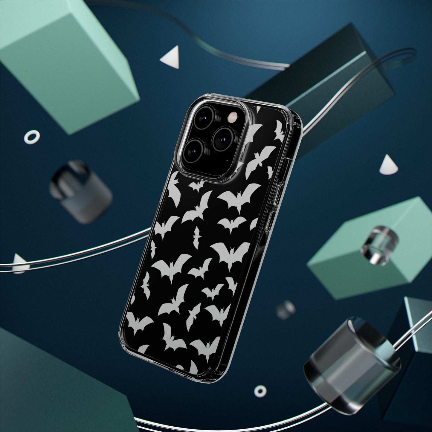 Bat Pattern 2 - Clear Phone Cases