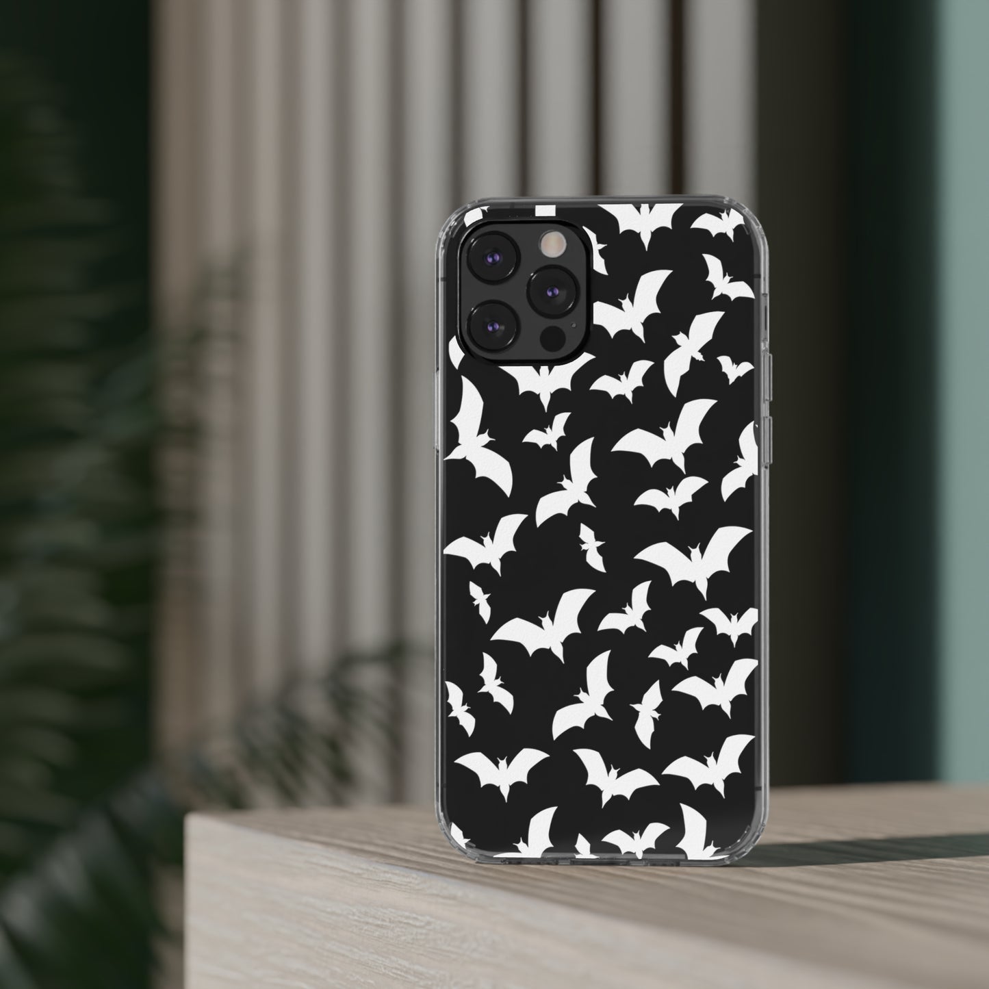 Bat Pattern 2 - Clear Phone Cases