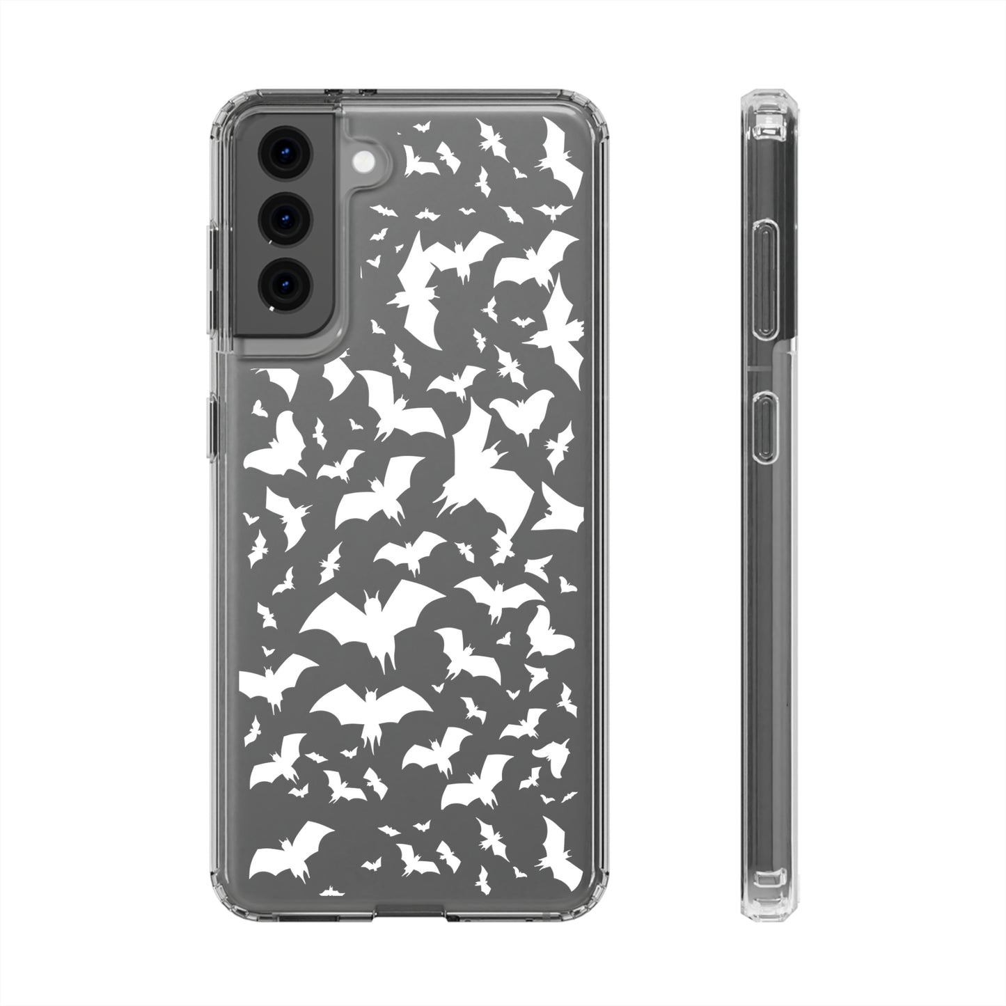 Bat Pattern - Clear Phone Cases