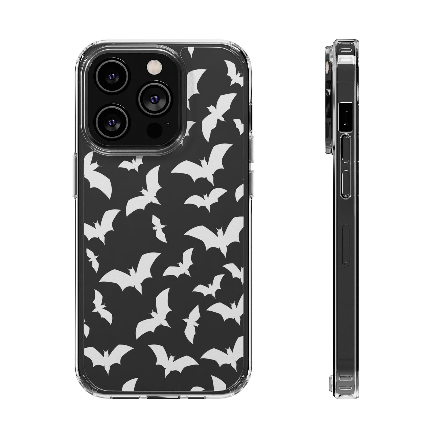 Bat Pattern 2 - Clear Phone Cases