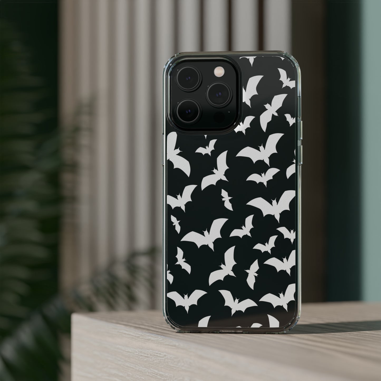 Bat Pattern 2 - Clear Phone Cases