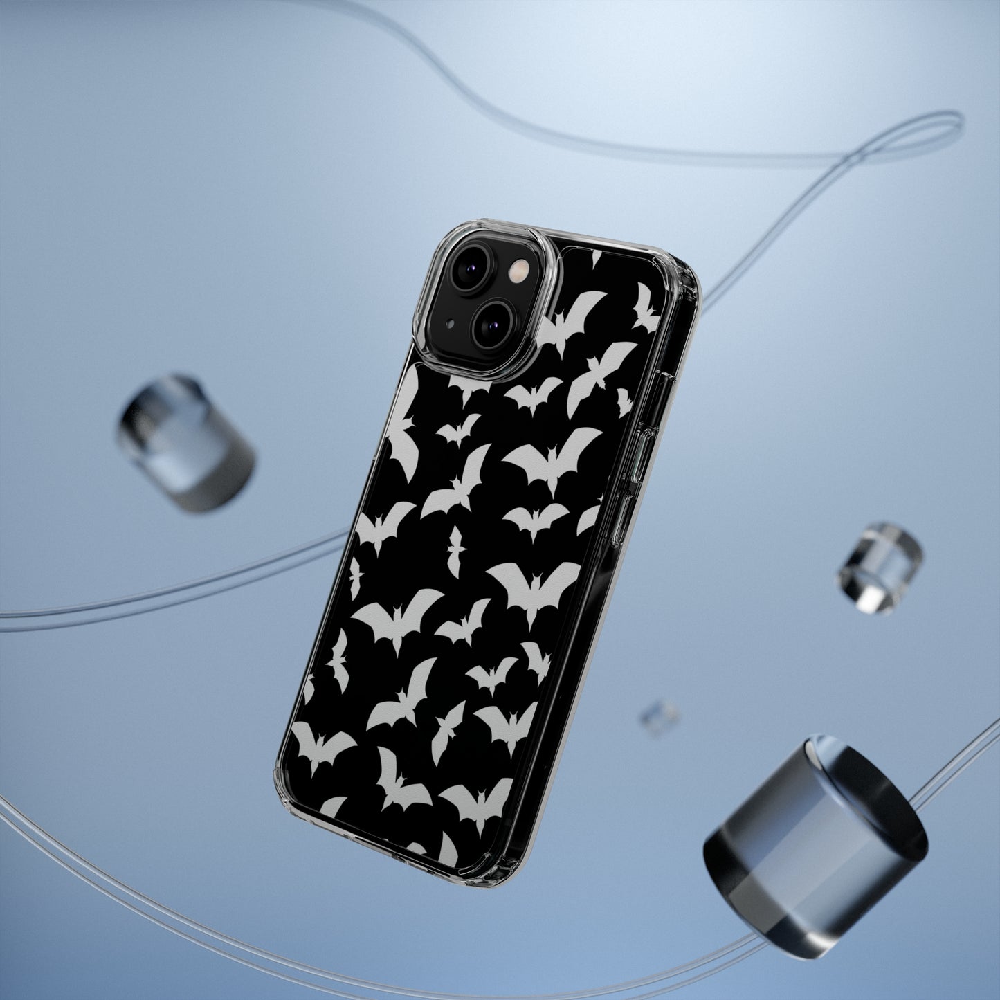 Bat Pattern 2 - Clear Phone Cases