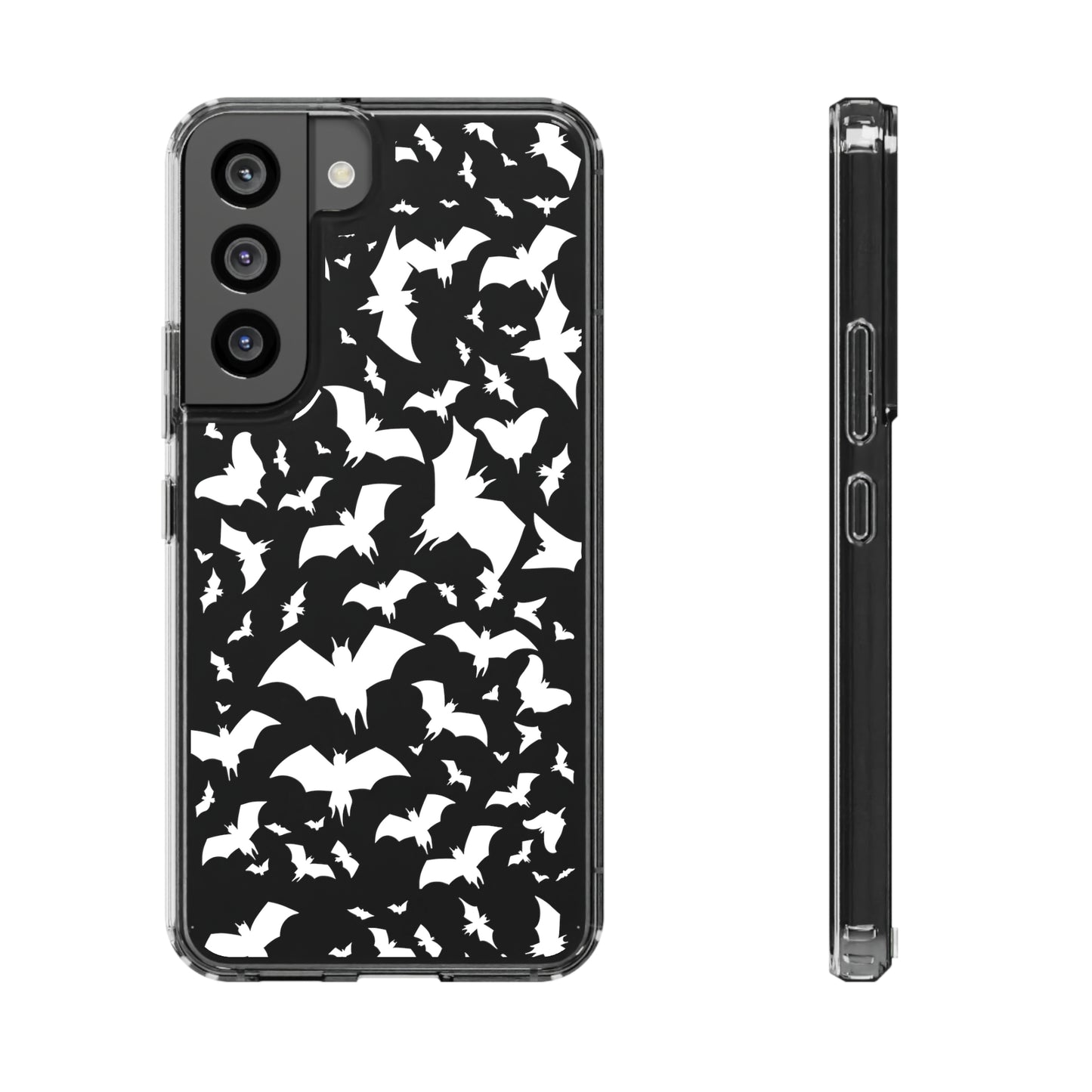Bat Pattern - Clear Phone Cases