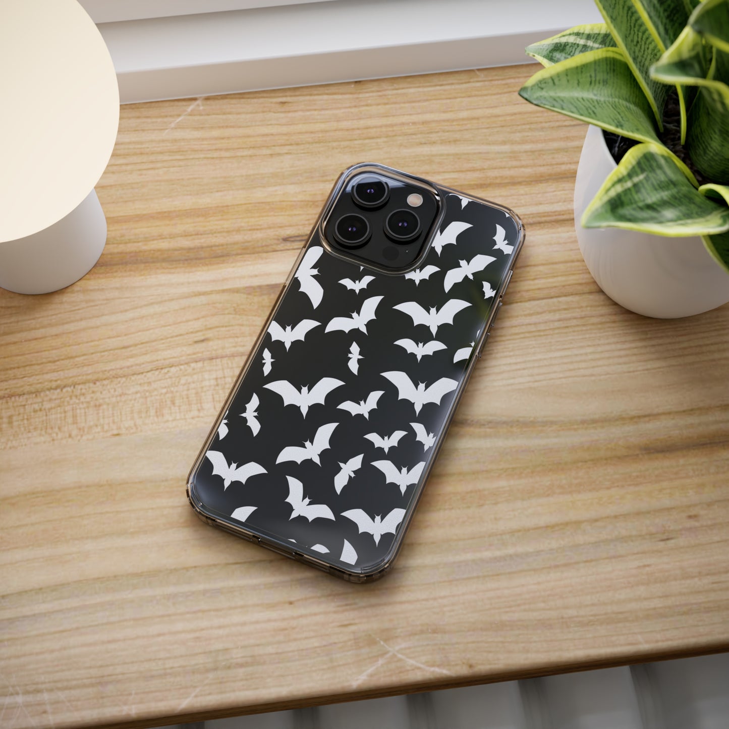 Bat Pattern 2 - Clear Phone Cases