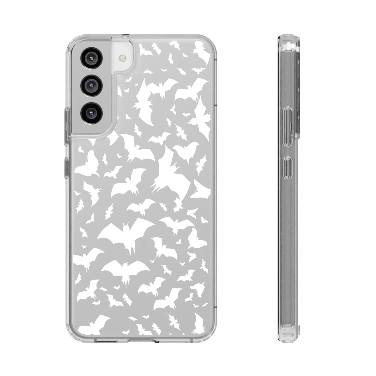 Bat Pattern - Clear Phone Cases