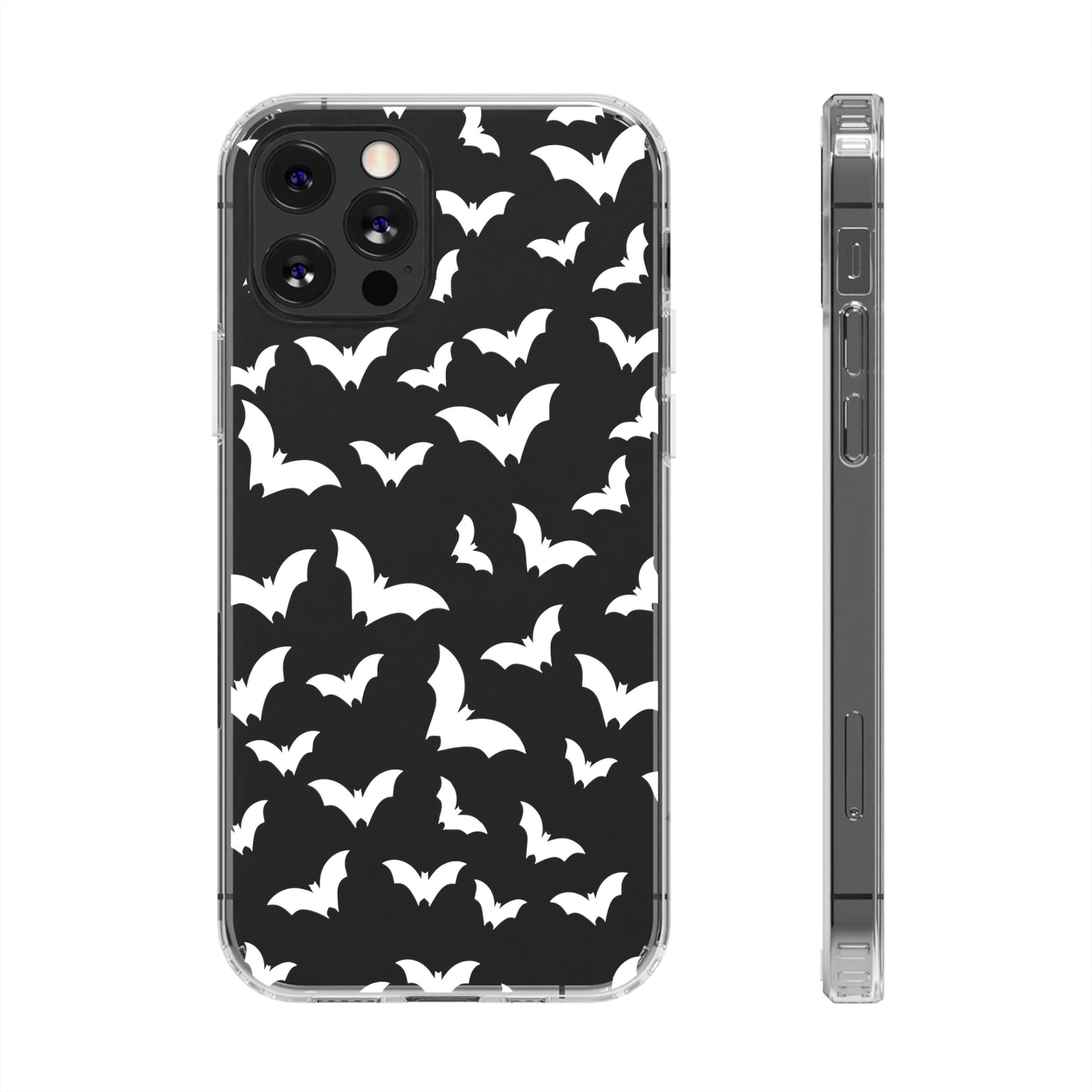 Bat Pattern 3 - Clear Phone Cases