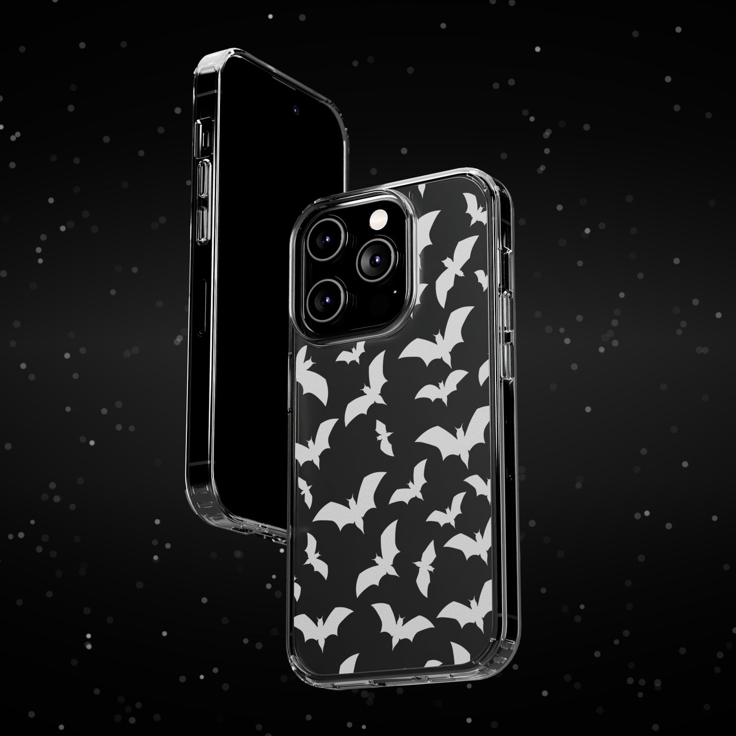 Bat Pattern 2 - Clear Phone Cases