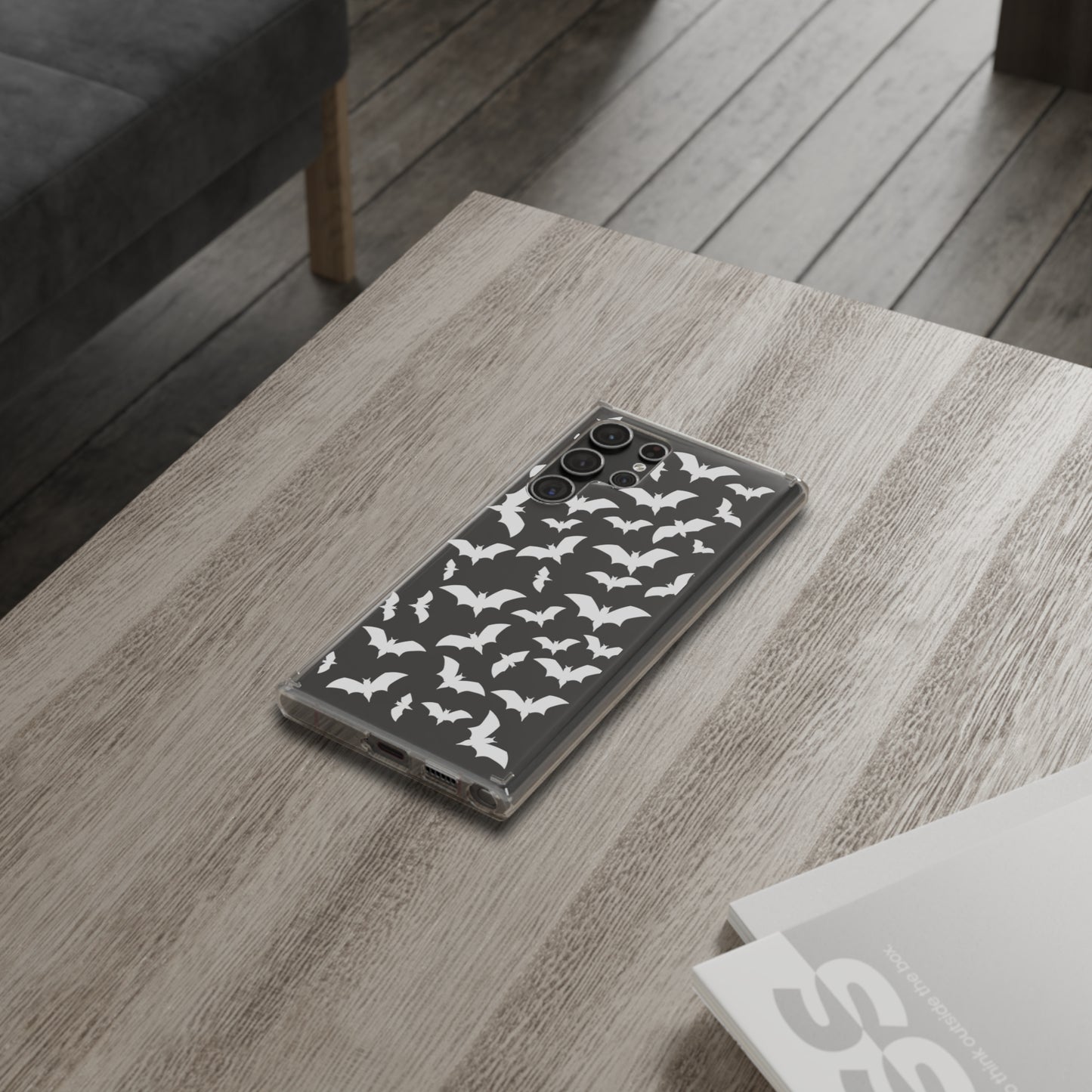 Bat Pattern 2 - Clear Phone Cases