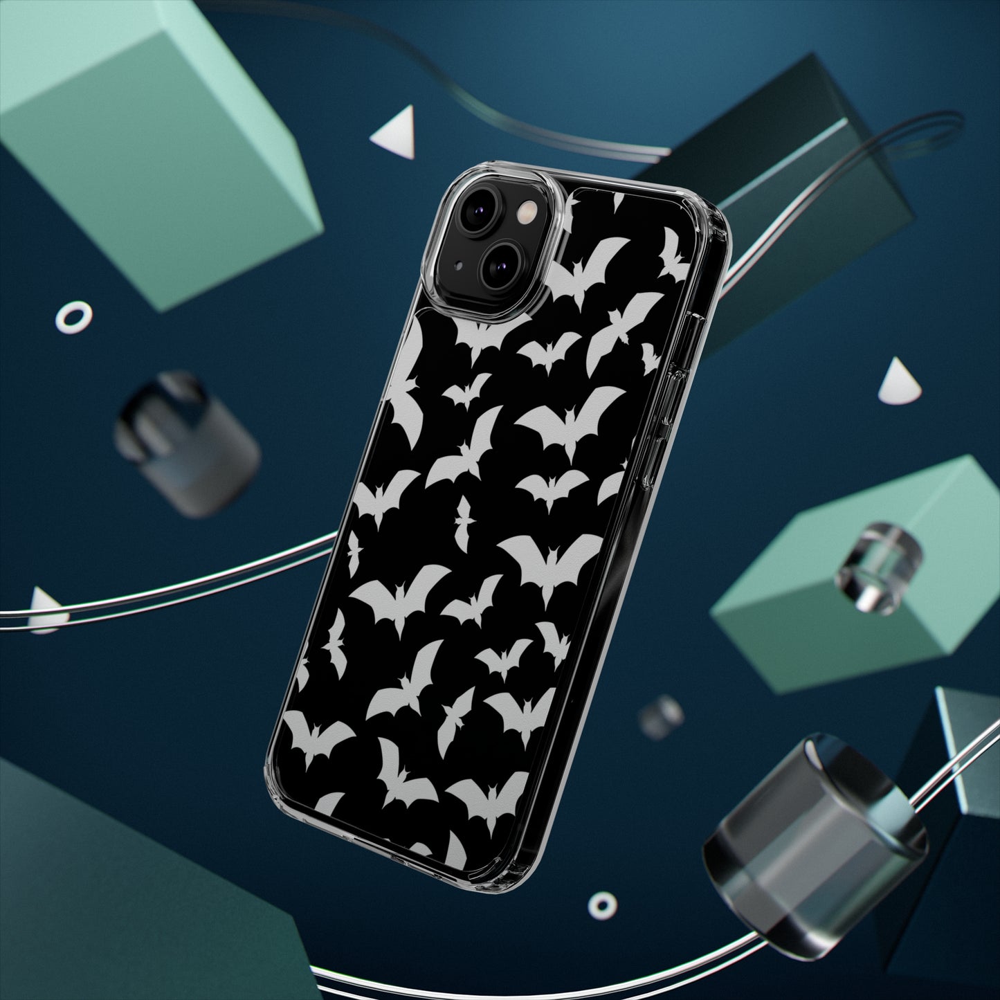 Bat Pattern 2 - Clear Phone Cases
