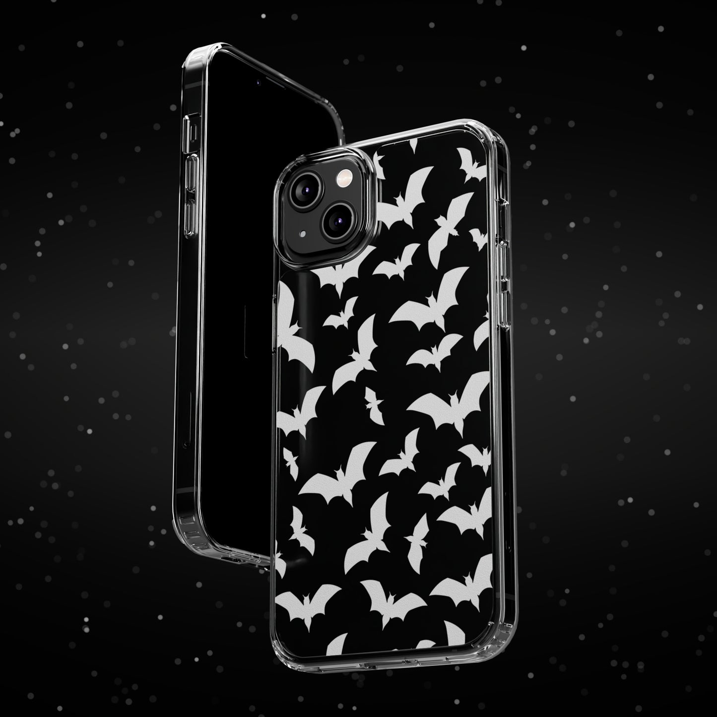 Bat Pattern 2 - Clear Phone Cases