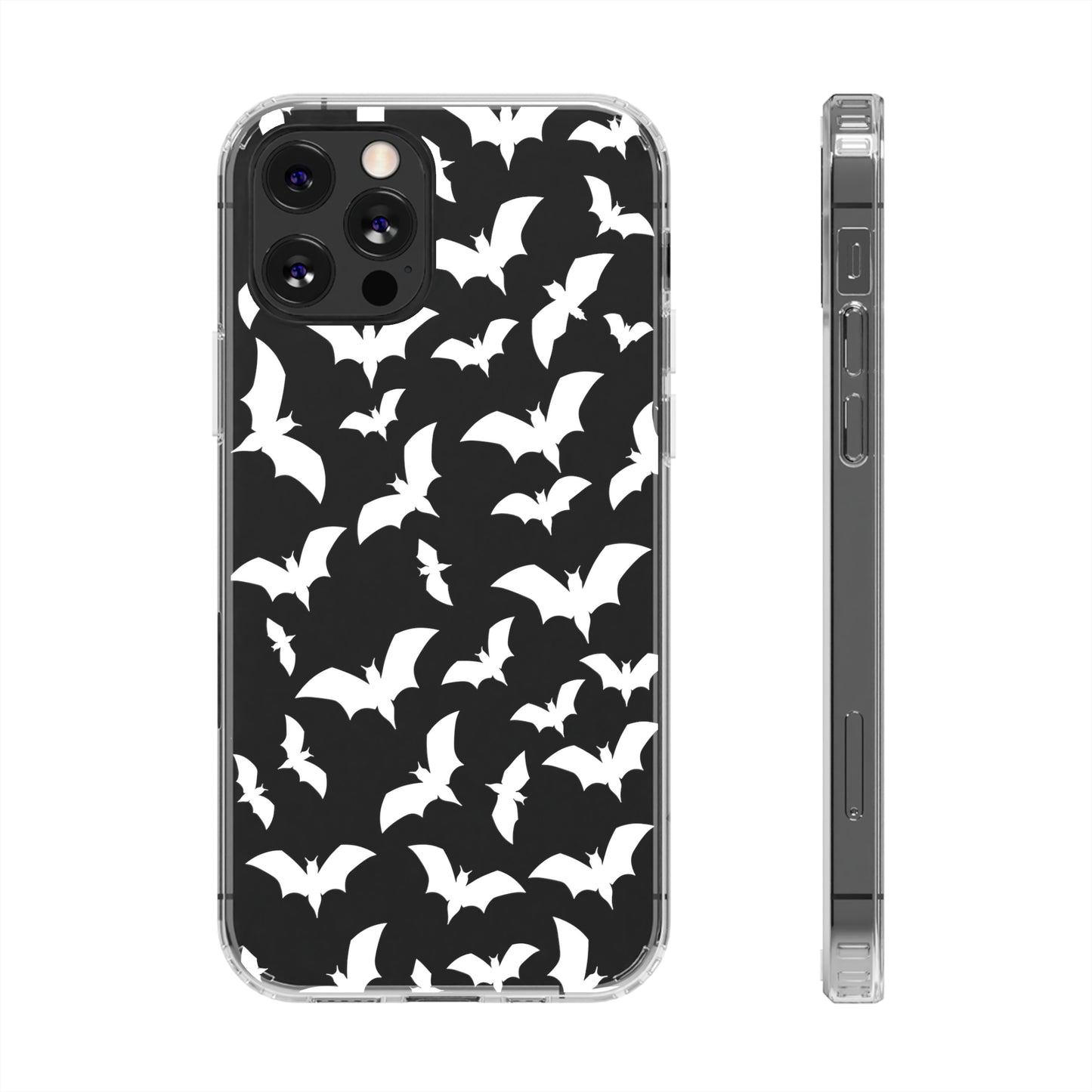 Bat Pattern 2 - Clear Phone Cases