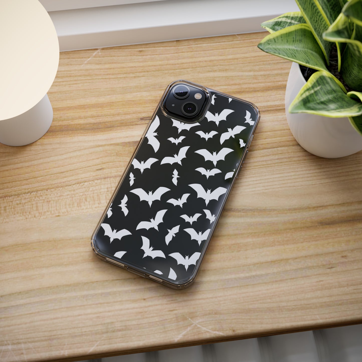 Bat Pattern 2 - Clear Phone Cases