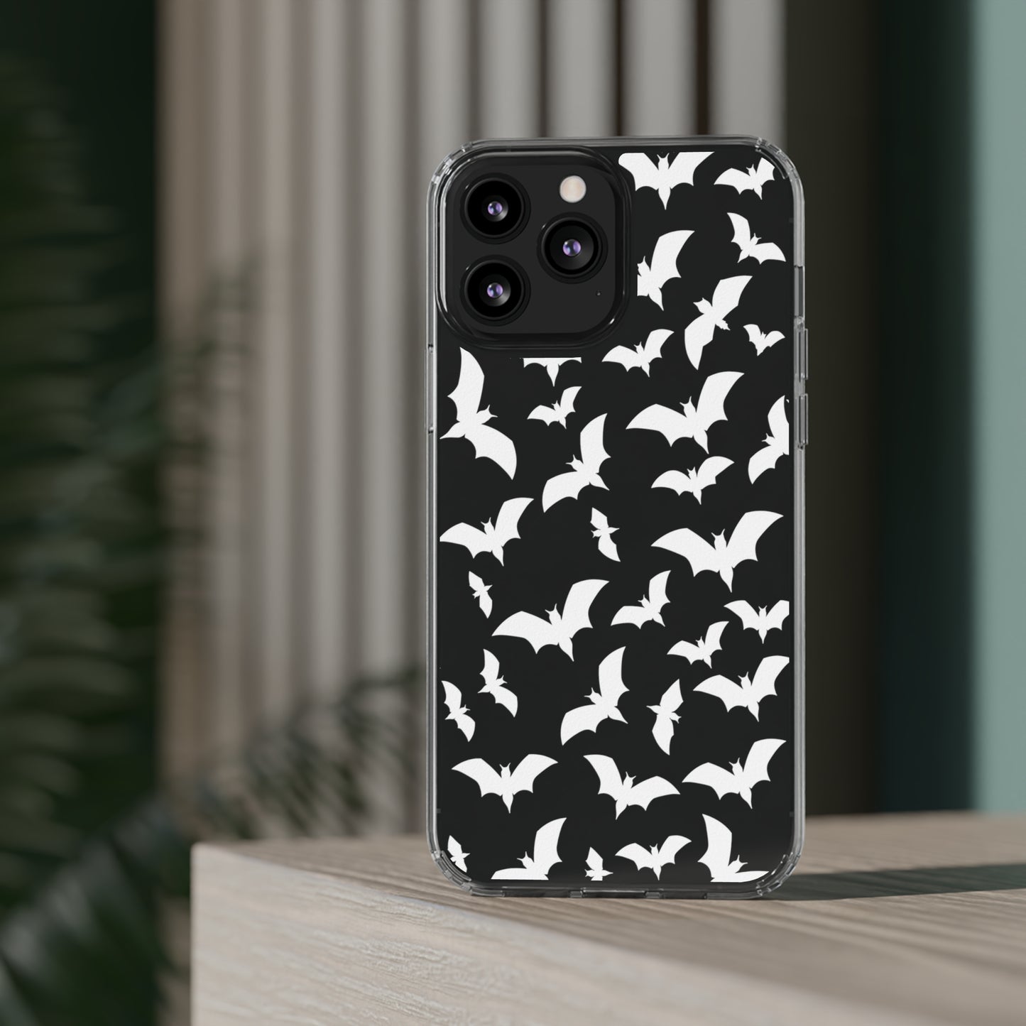 Bat Pattern 2 - Clear Phone Cases