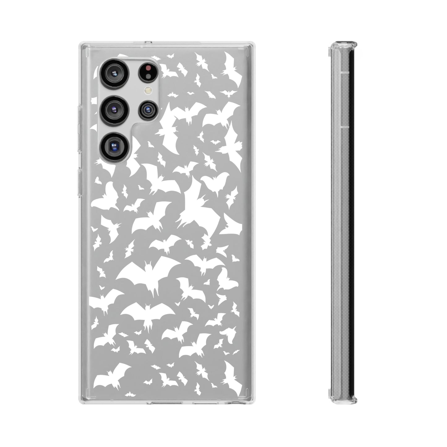 Bat Pattern - Clear Phone Cases