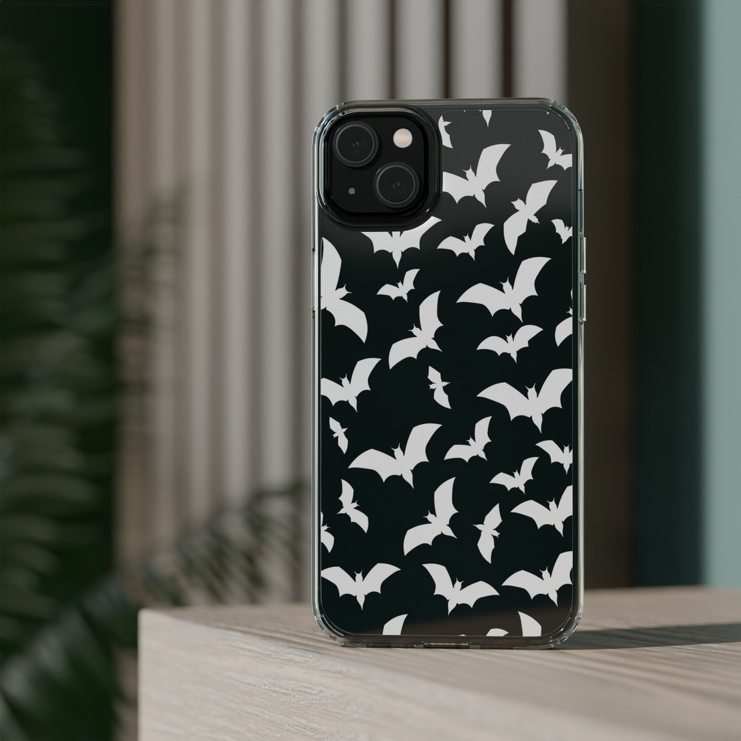 Bat Pattern 2 - Clear Phone Cases