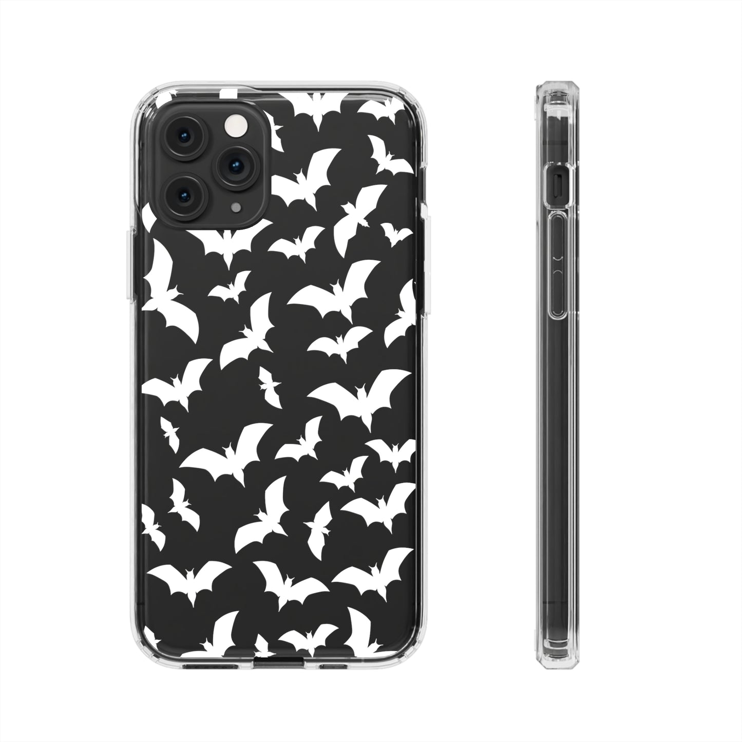 Bat Pattern 2 - Clear Phone Cases