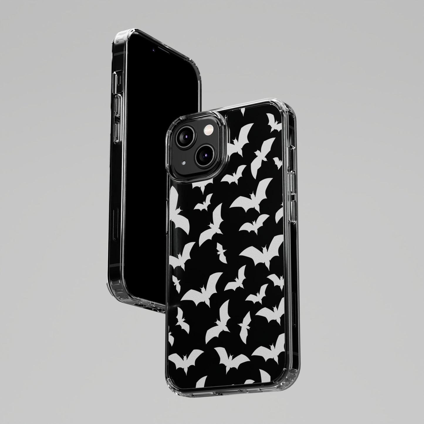 Bat Pattern 2 - Clear Phone Cases