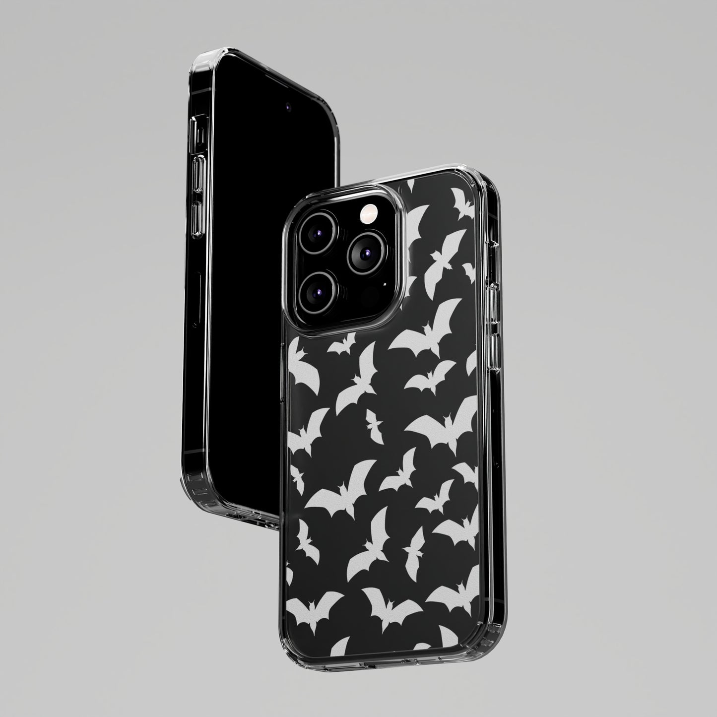 Bat Pattern 2 - Clear Phone Cases