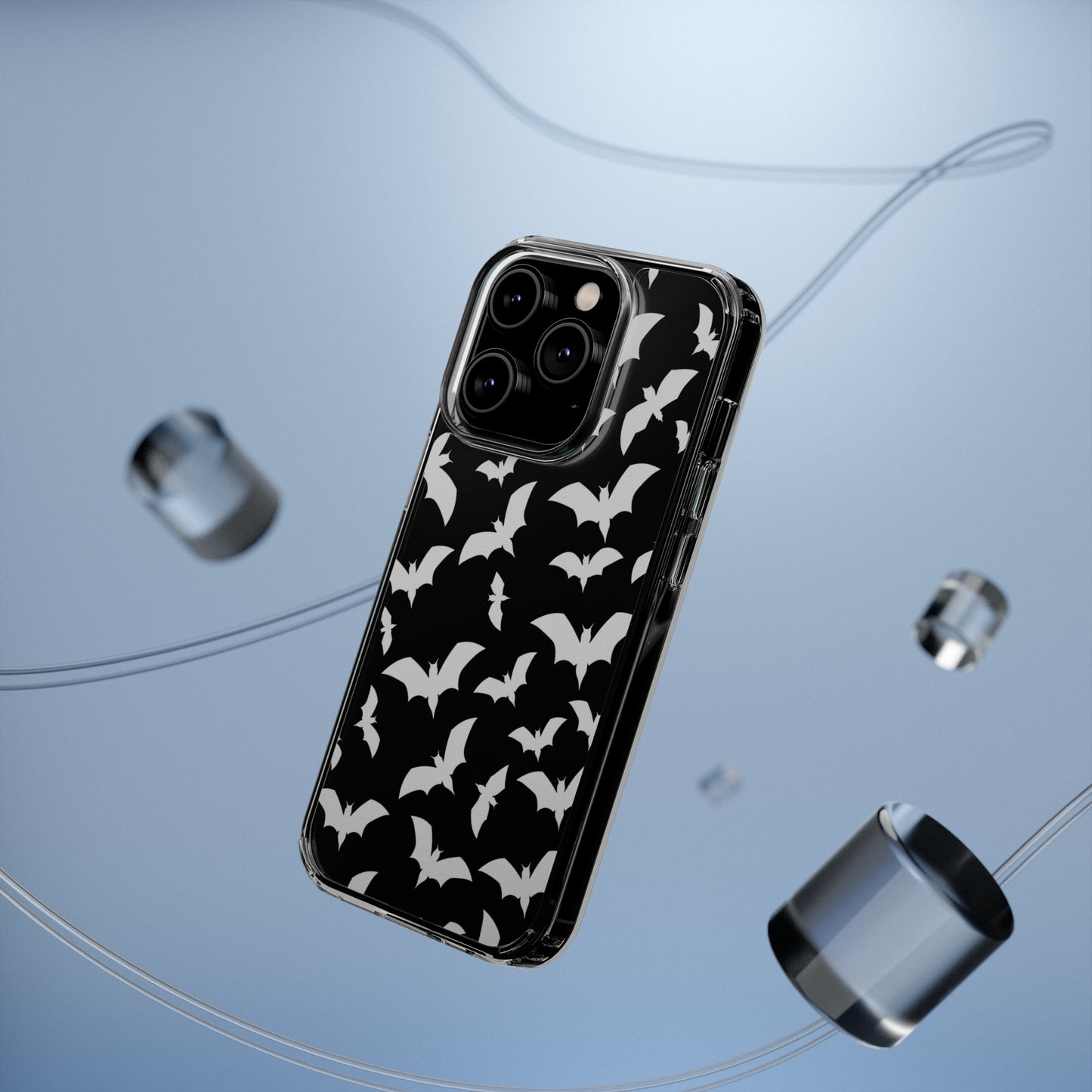 Bat Pattern 2 - Clear Phone Cases