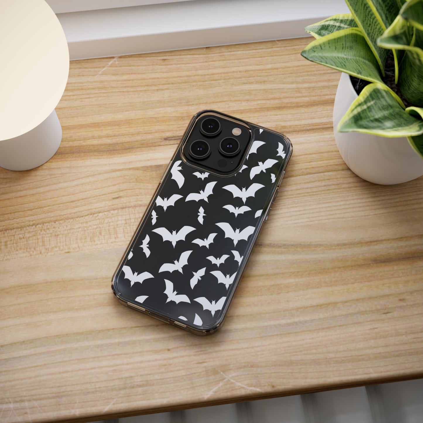 Bat Pattern 2 - Clear Phone Cases