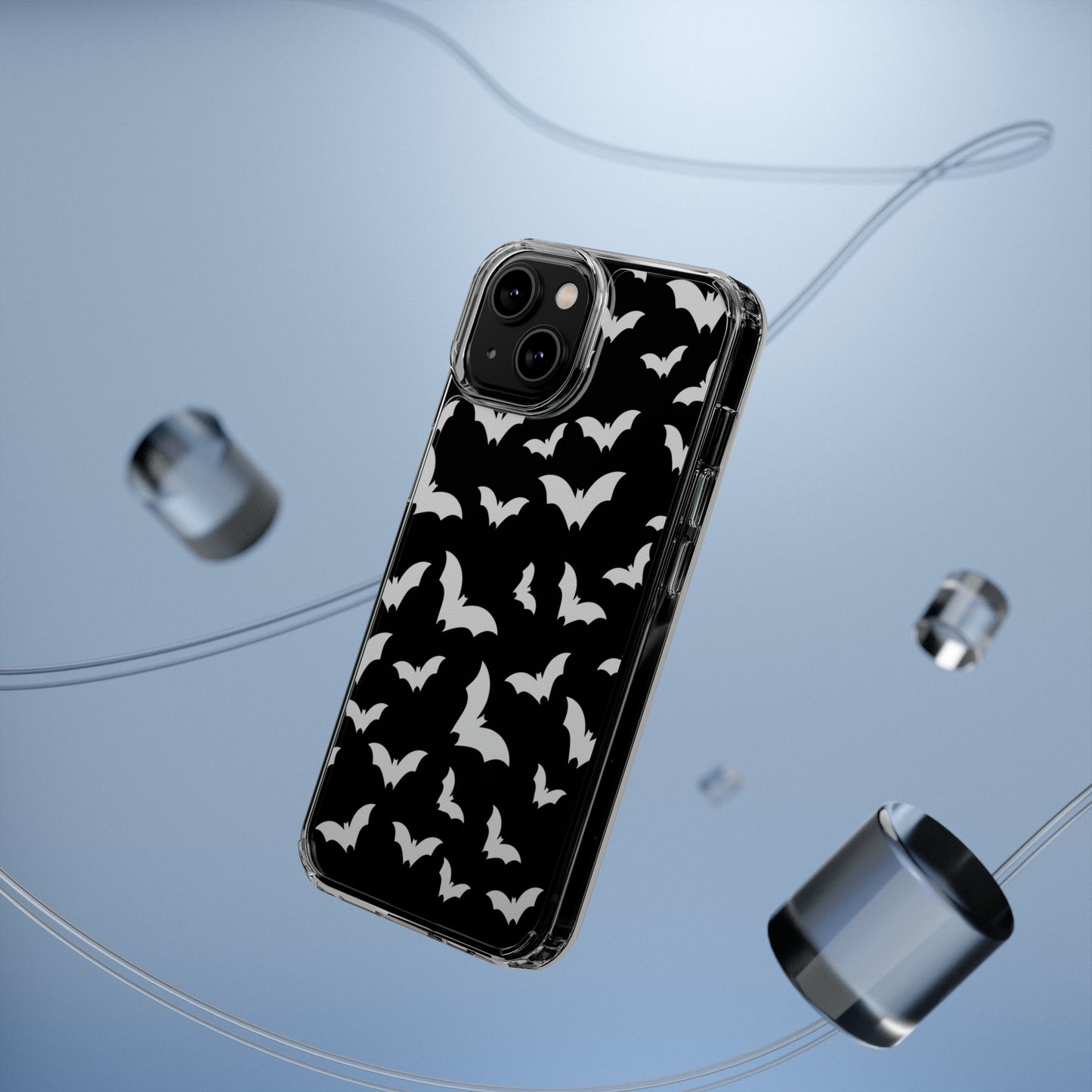 Bat Pattern 3 - Clear Phone Cases