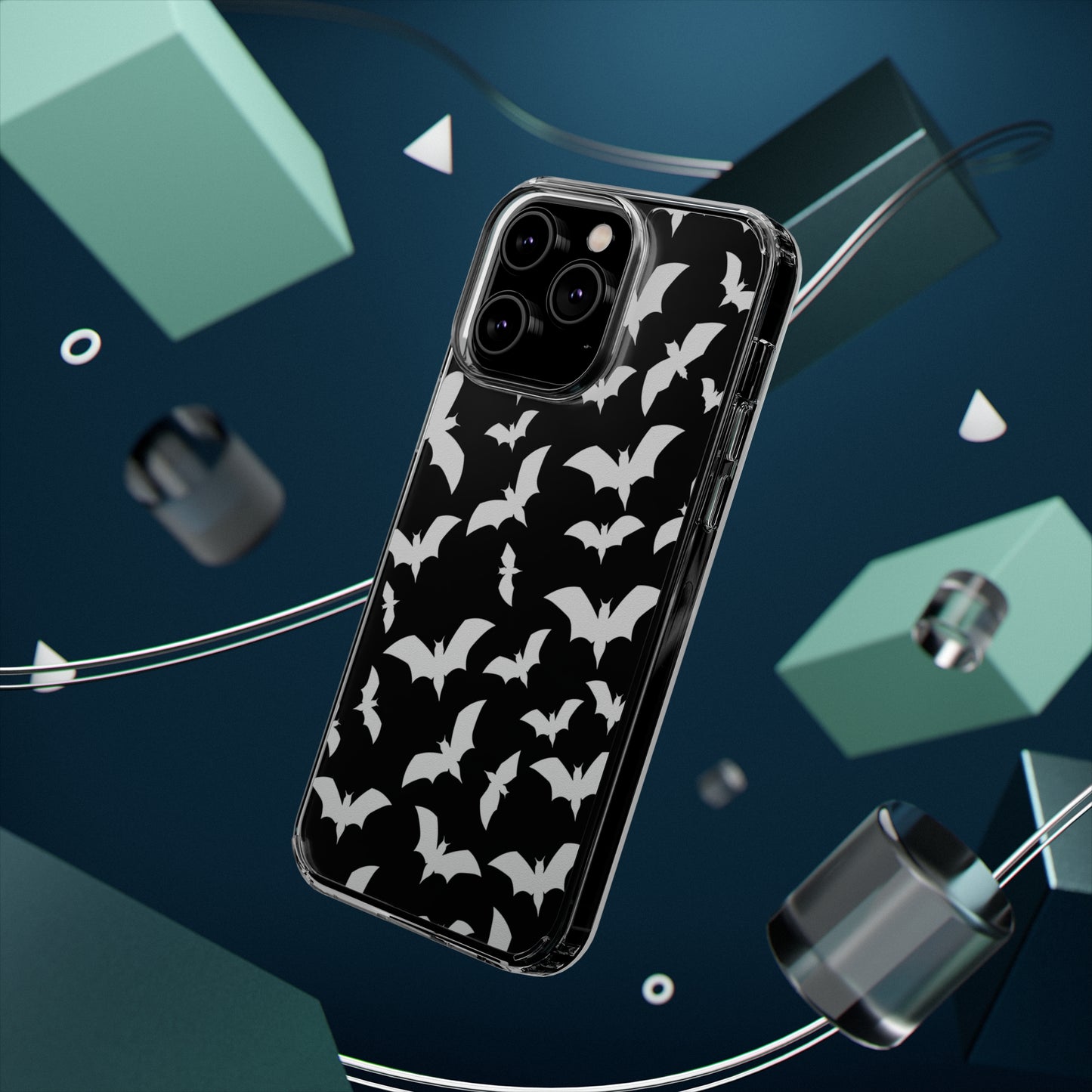 Bat Pattern 2 - Clear Phone Cases