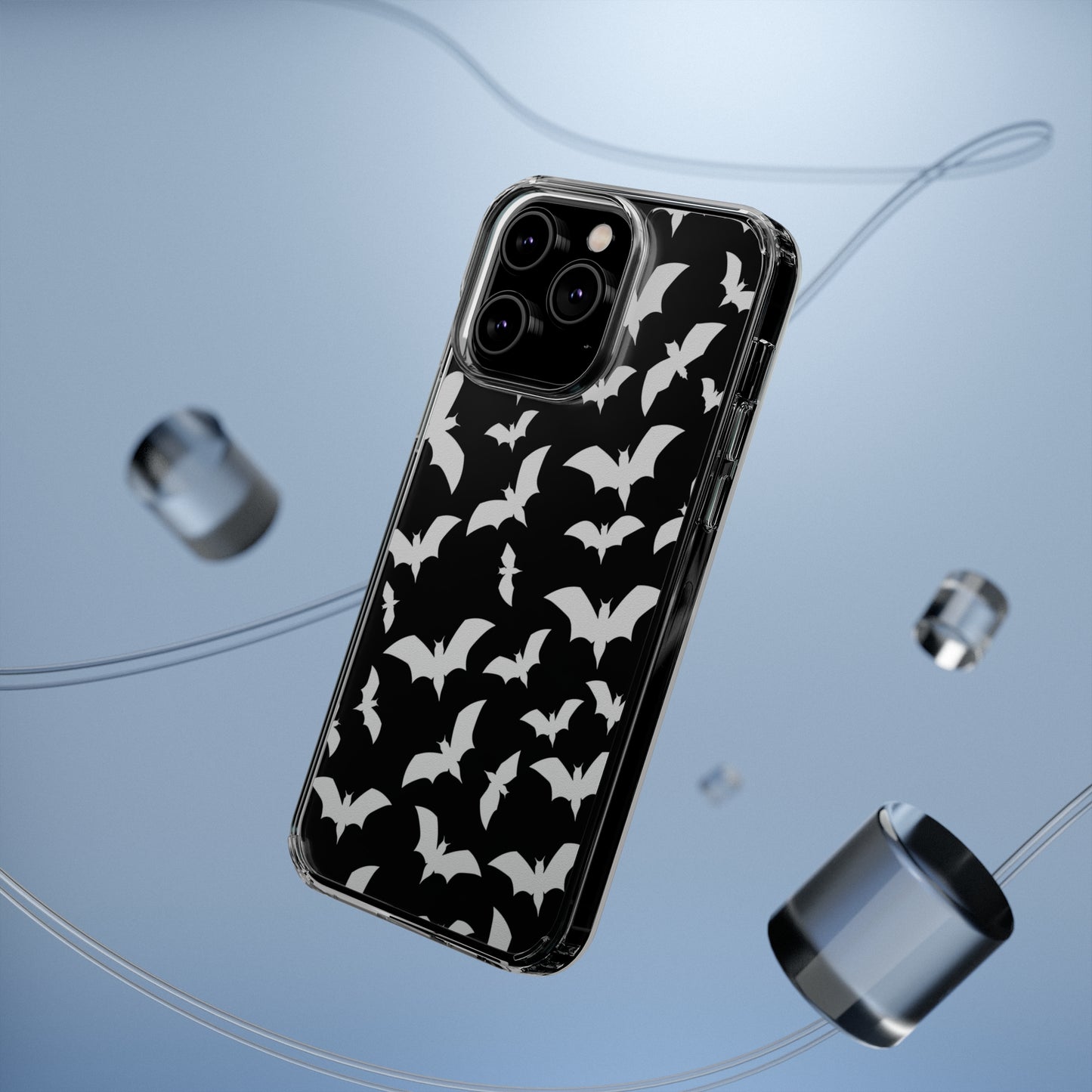 Bat Pattern 2 - Clear Phone Cases