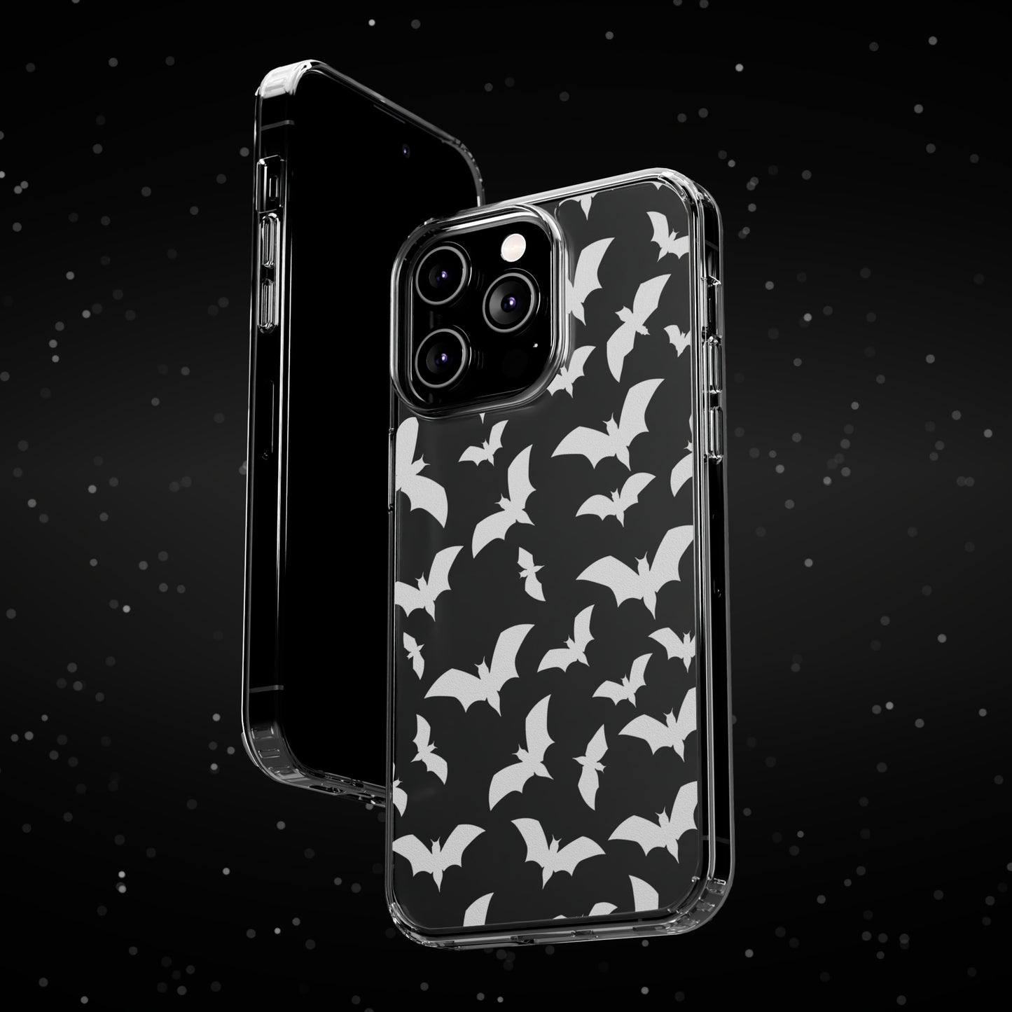 Bat Pattern 2 - Clear Phone Cases