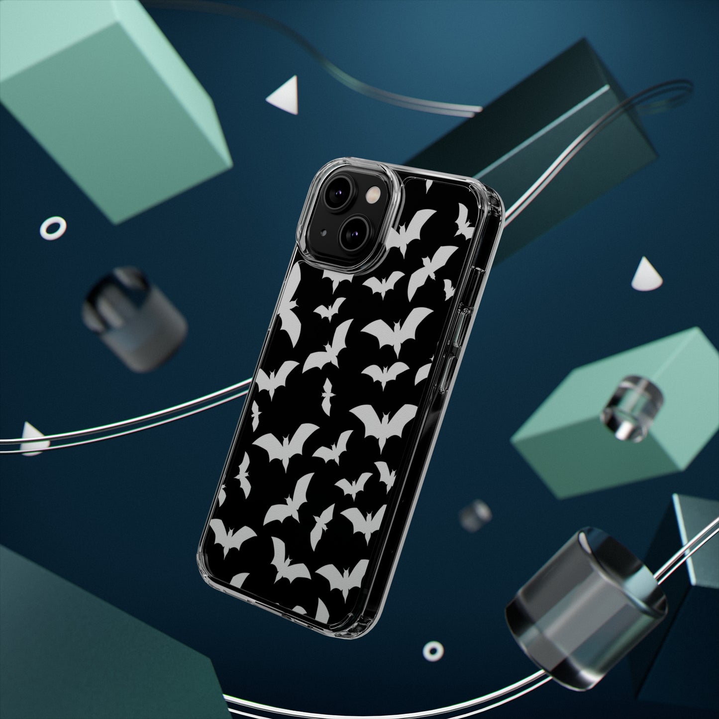 Bat Pattern 2 - Clear Phone Cases