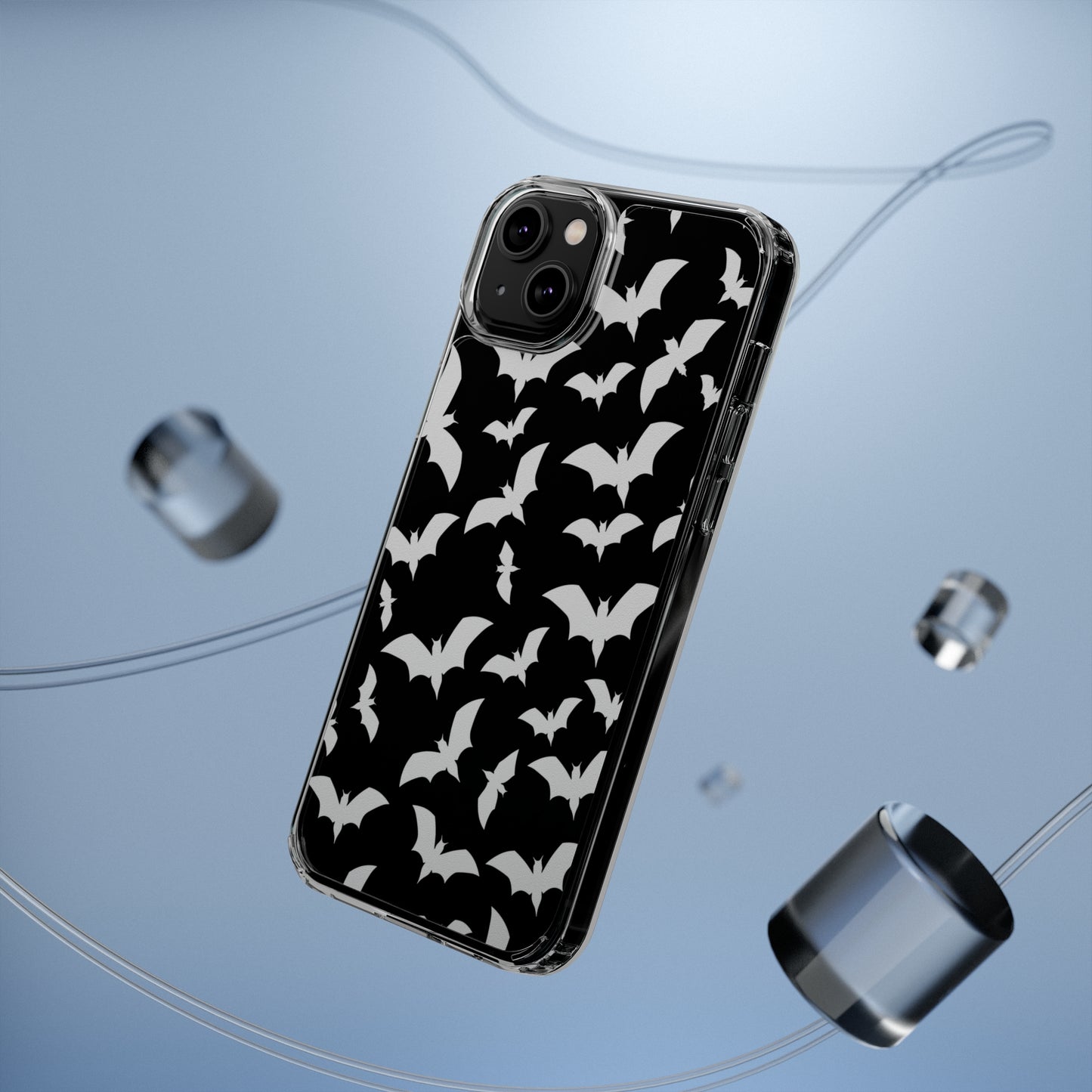 Bat Pattern 2 - Clear Phone Cases