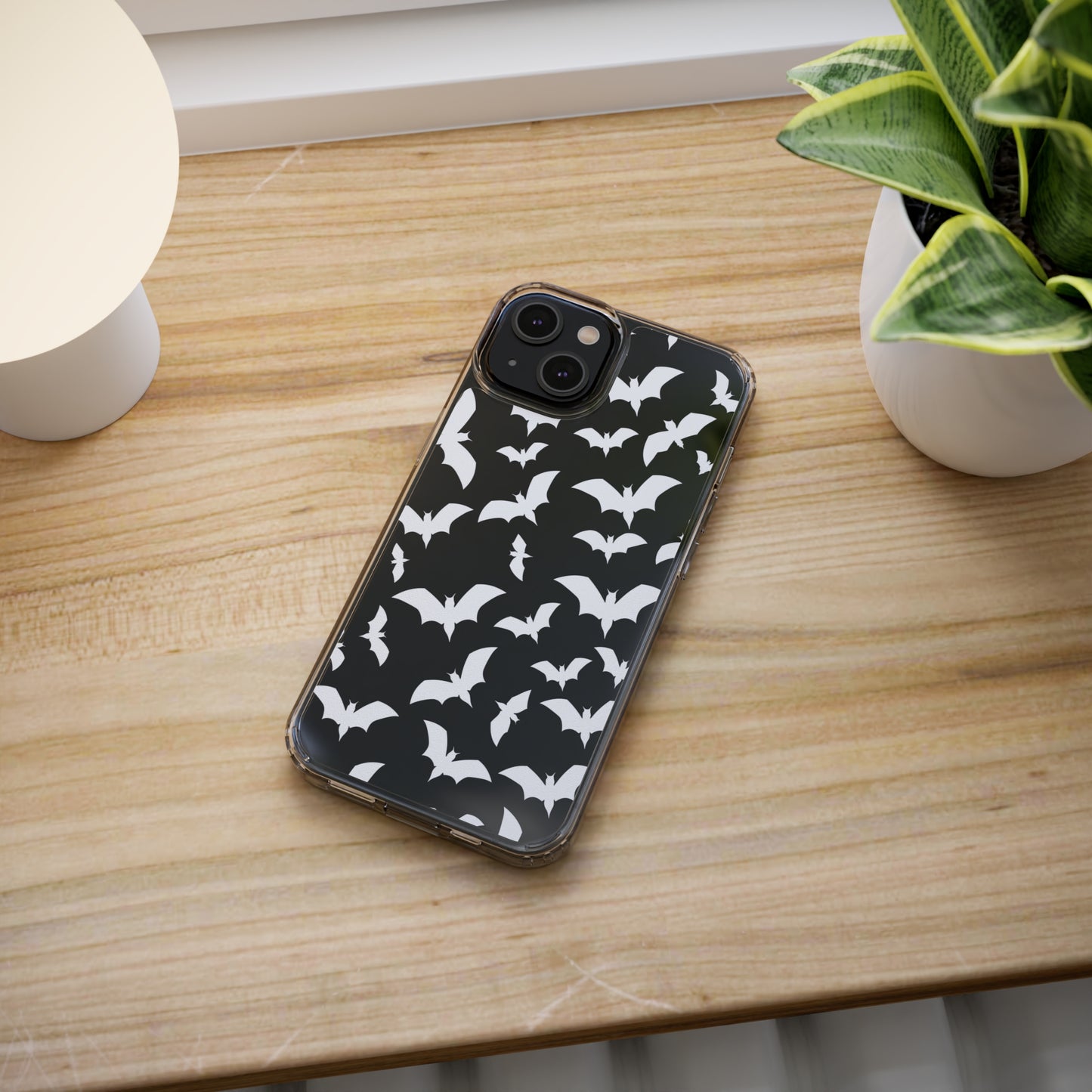Bat Pattern 2 - Clear Phone Cases
