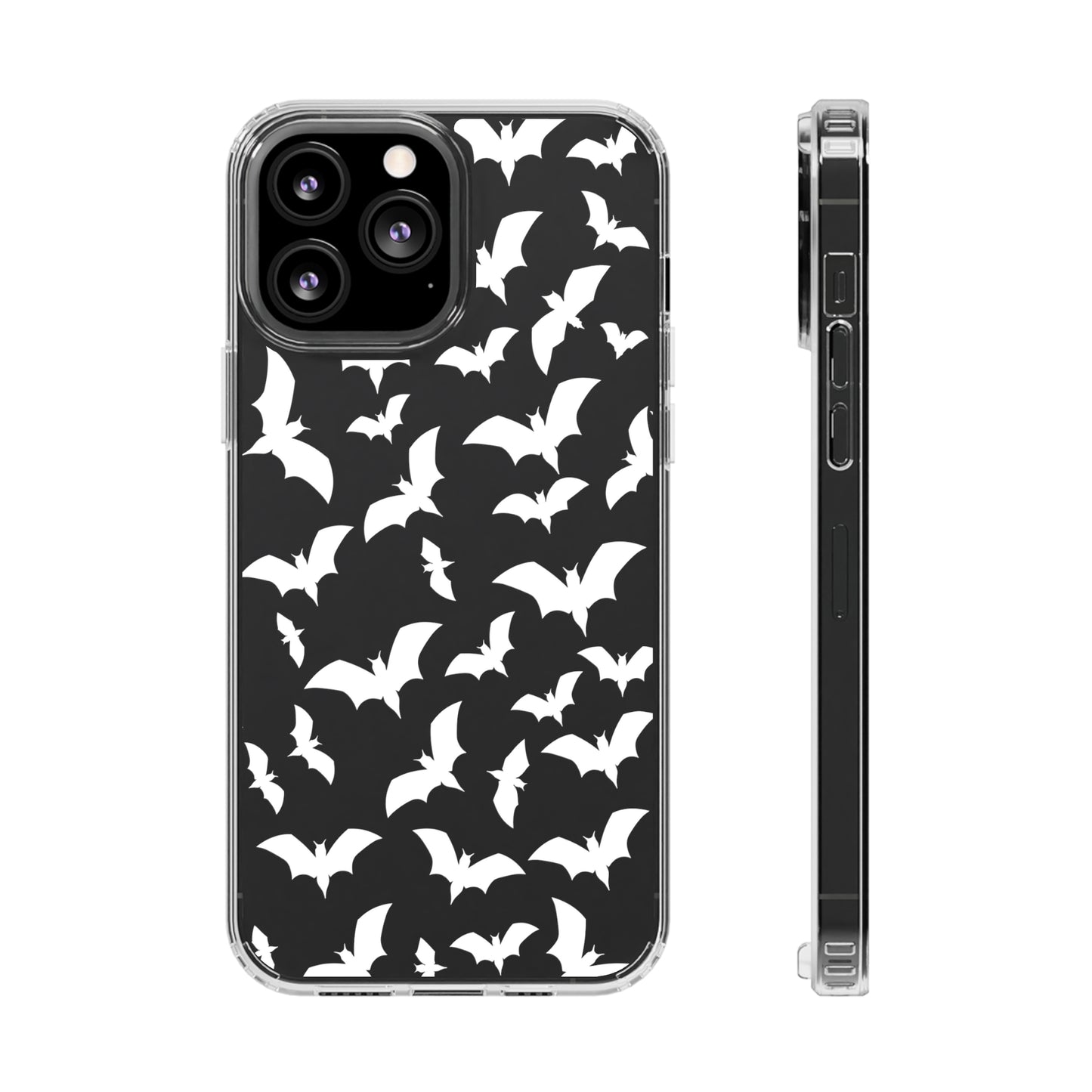 Bat Pattern 2 - Clear Phone Cases