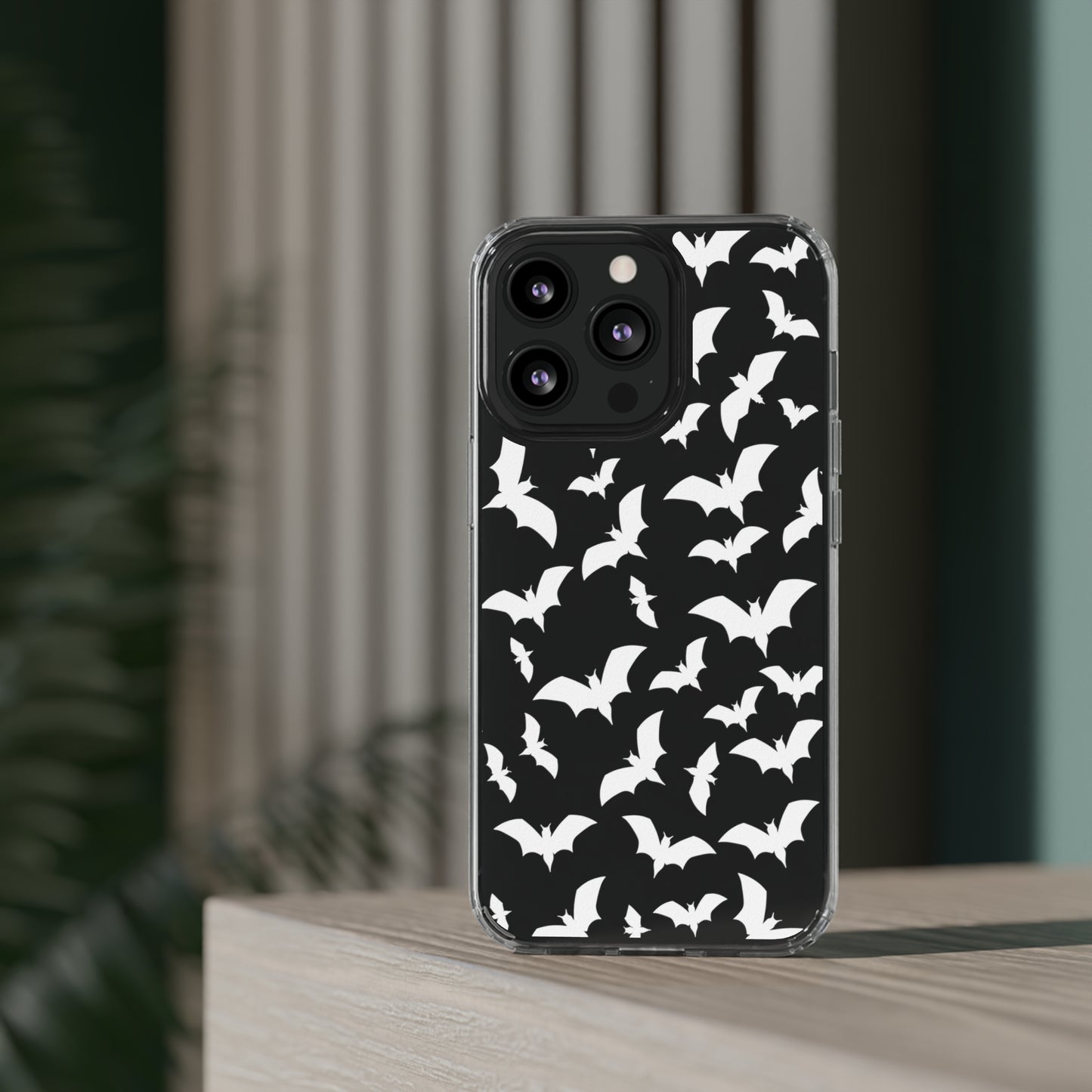 Bat Pattern 2 - Clear Phone Cases