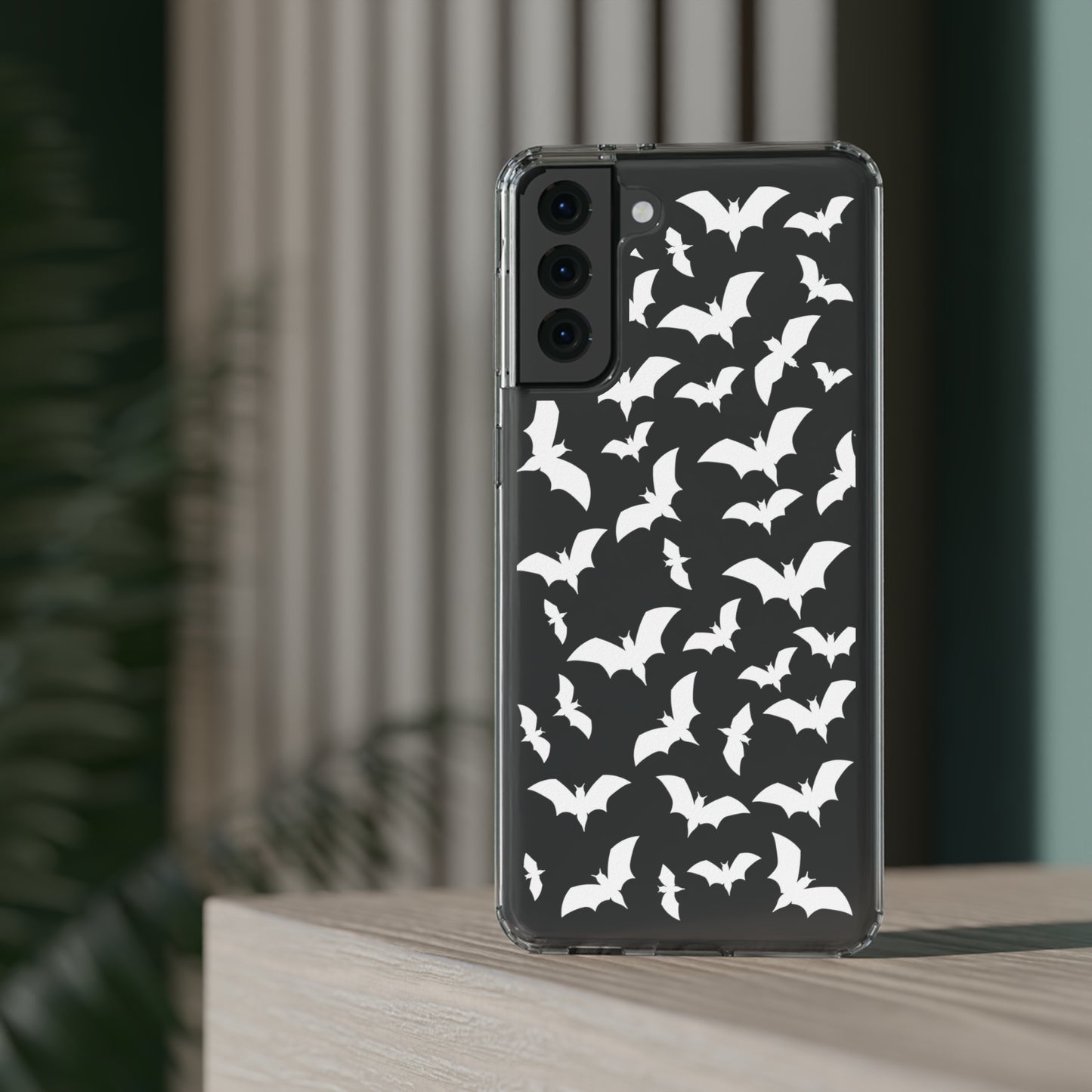 Bat Pattern 2 - Clear Phone Cases