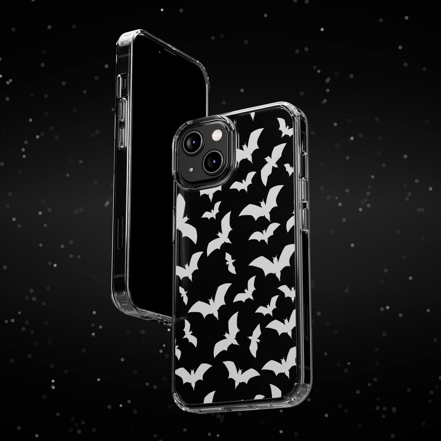 Bat Pattern 2 - Clear Phone Cases