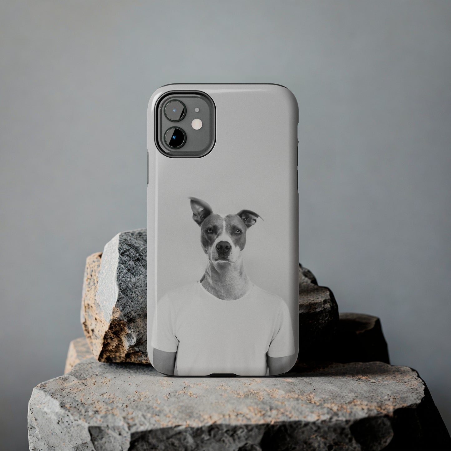 Protective iPhone Cases - Dog Man by Tegusuk