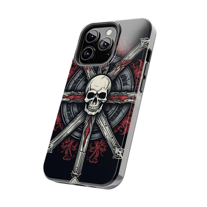 Skull on Circle - Protective iPhone Cases