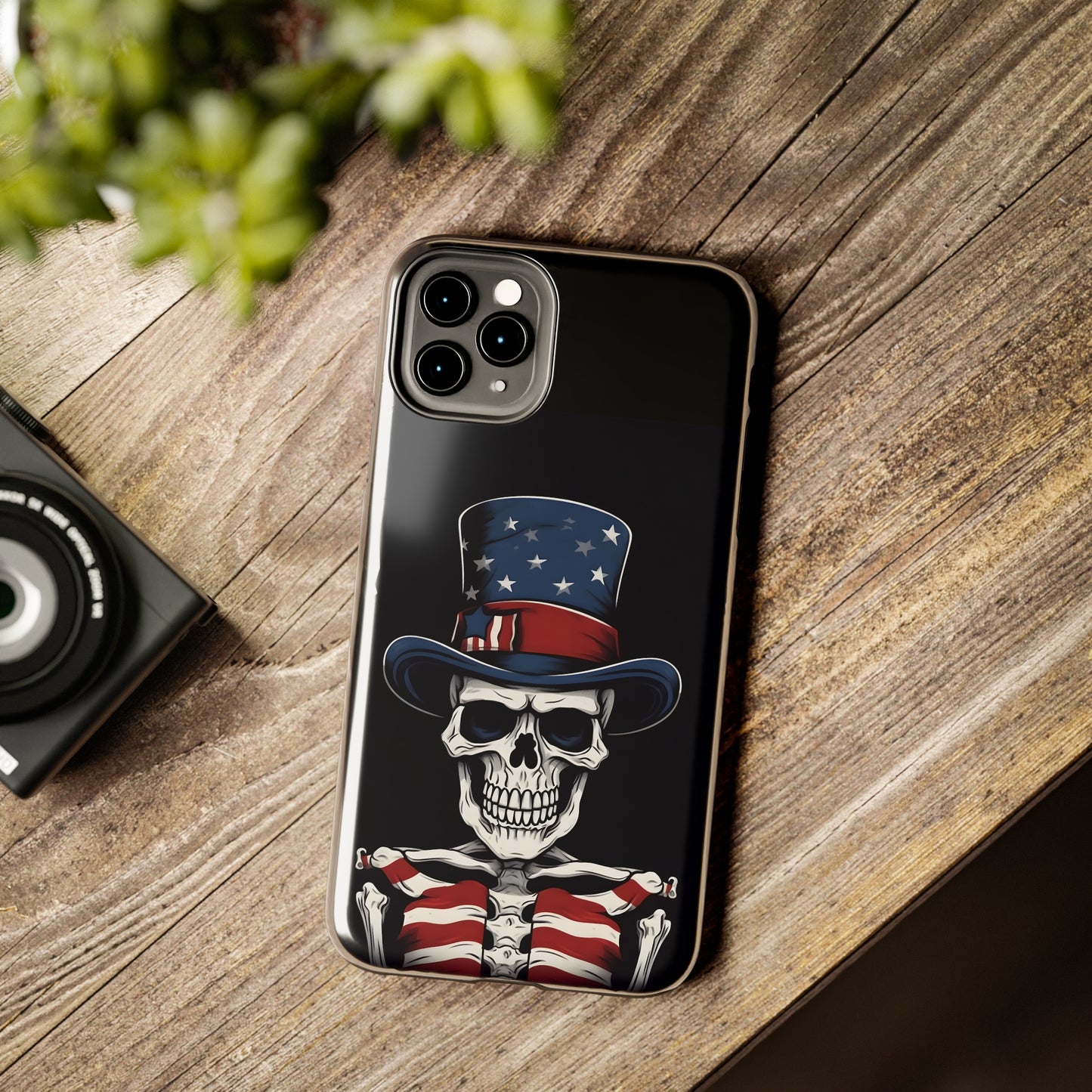 Skull - 4th of July - Protective iPhone Cases