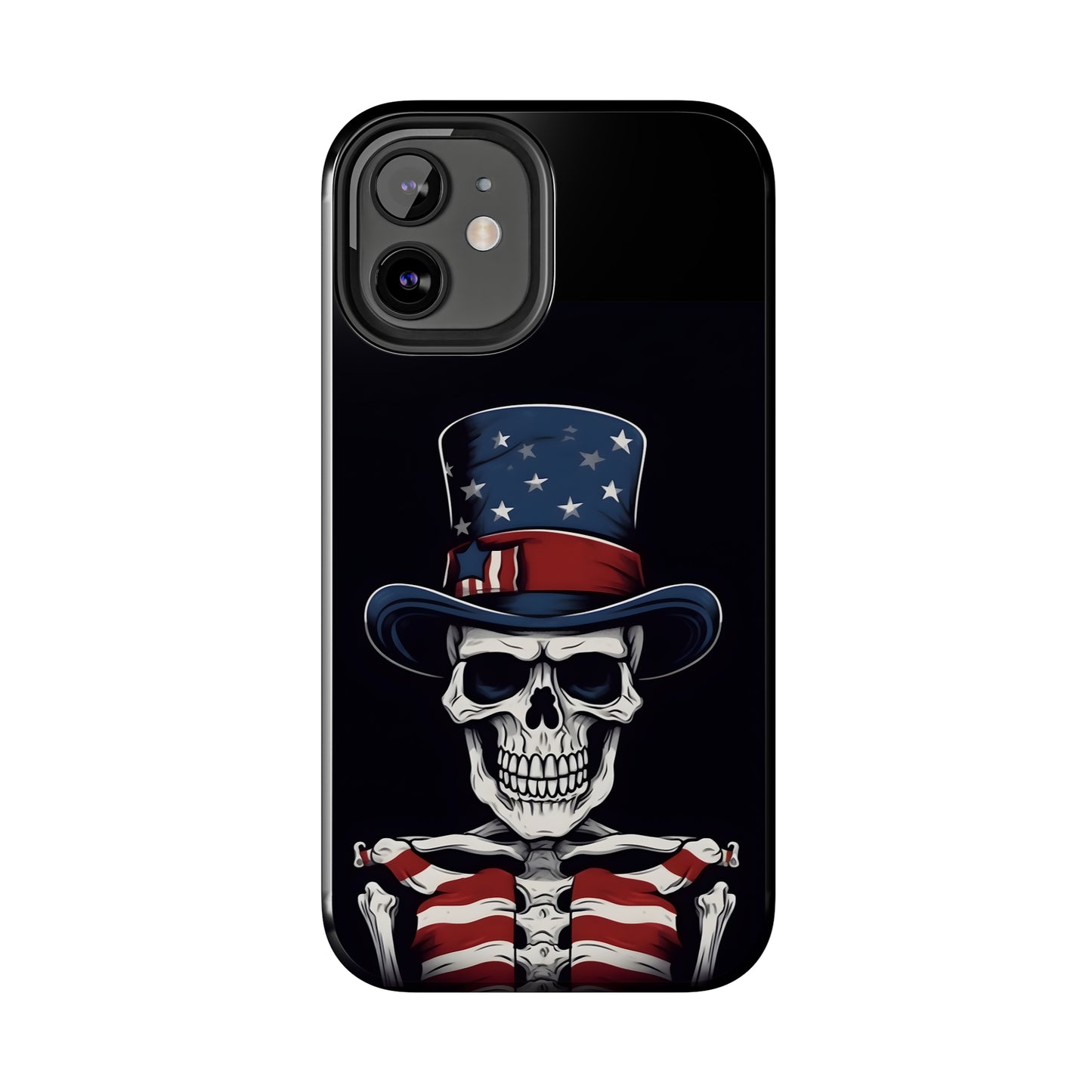 Skull - 4th of July - Protective iPhone Cases