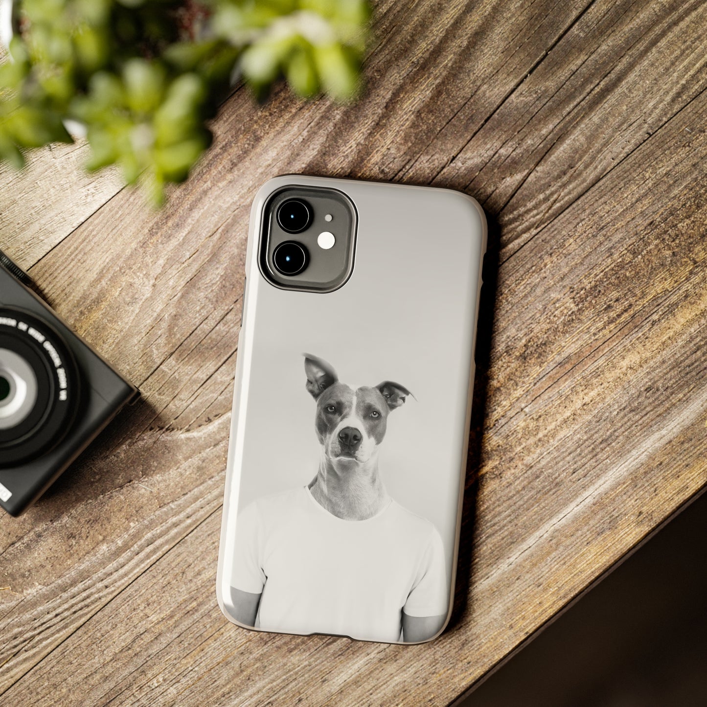 Protective iPhone Cases - Dog Man by Tegusuk