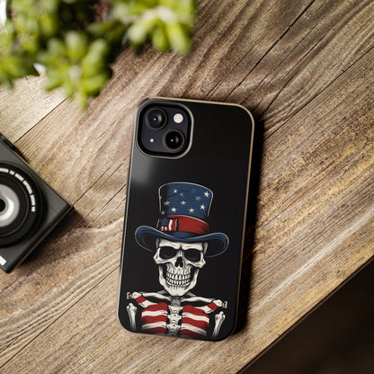 Skull - 4th of July - Protective iPhone Cases