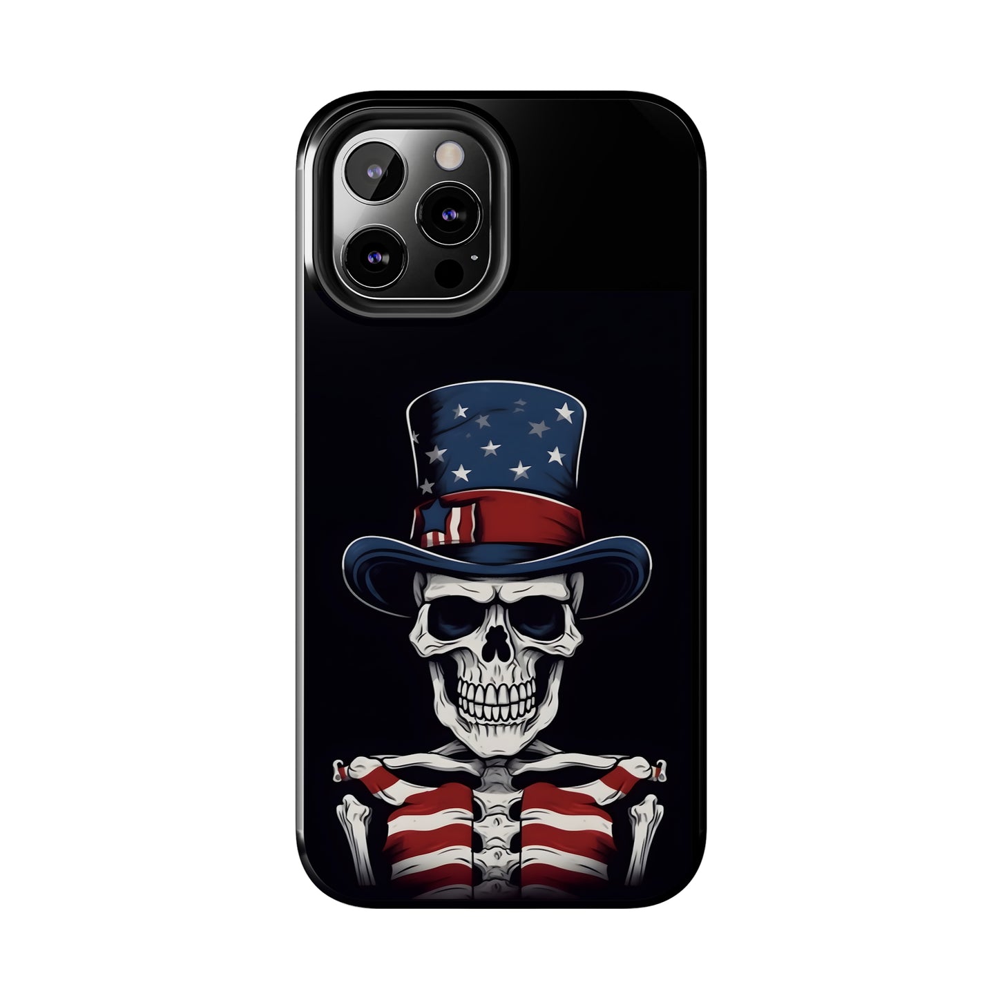 Skull - 4th of July - Protective iPhone Cases