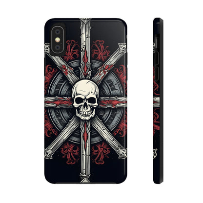 Skull on Circle - Protective iPhone Cases